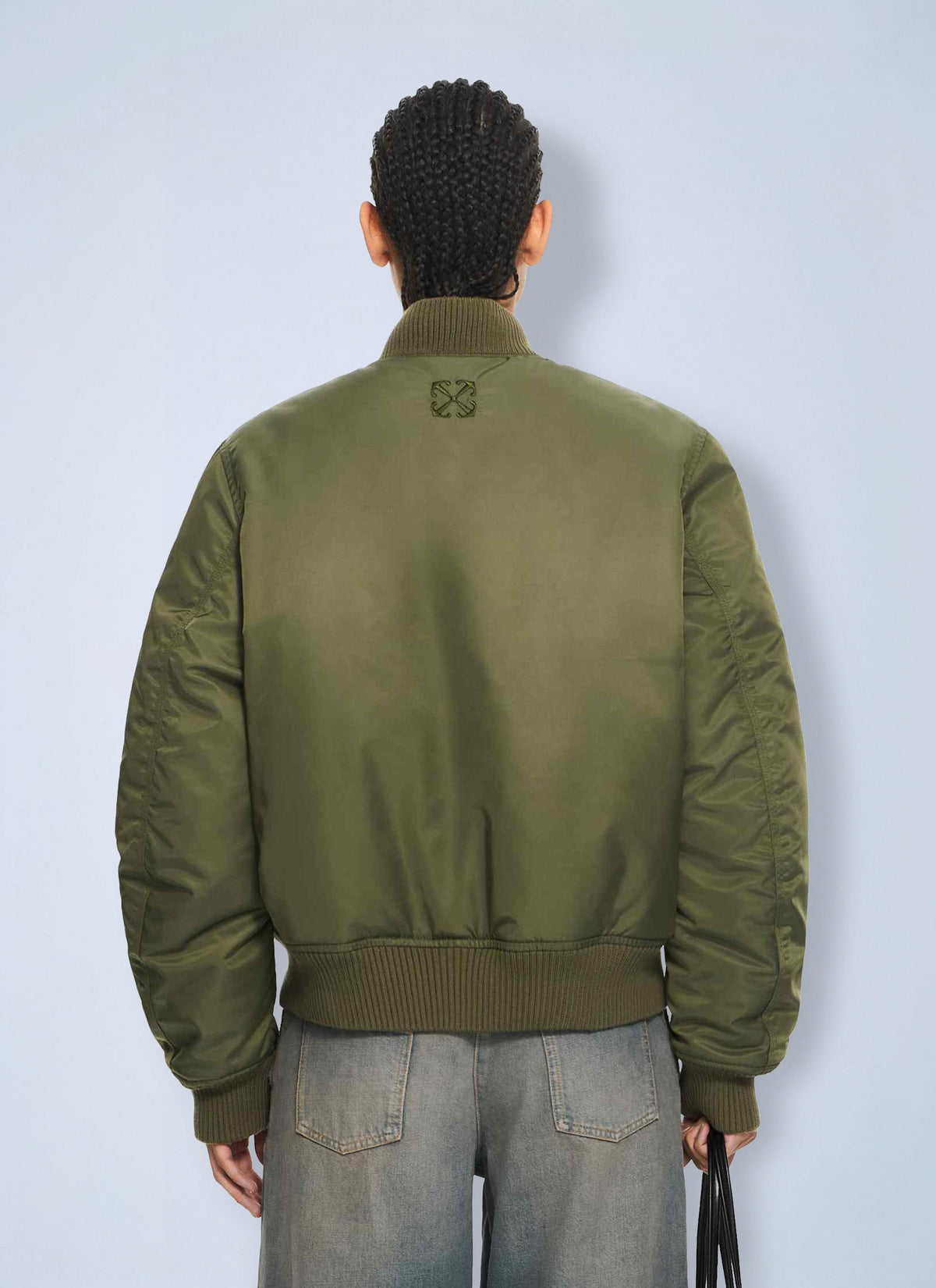 Off-White Women Off-White Embroidered Nylon Bomber Jacket OFF-WHITE