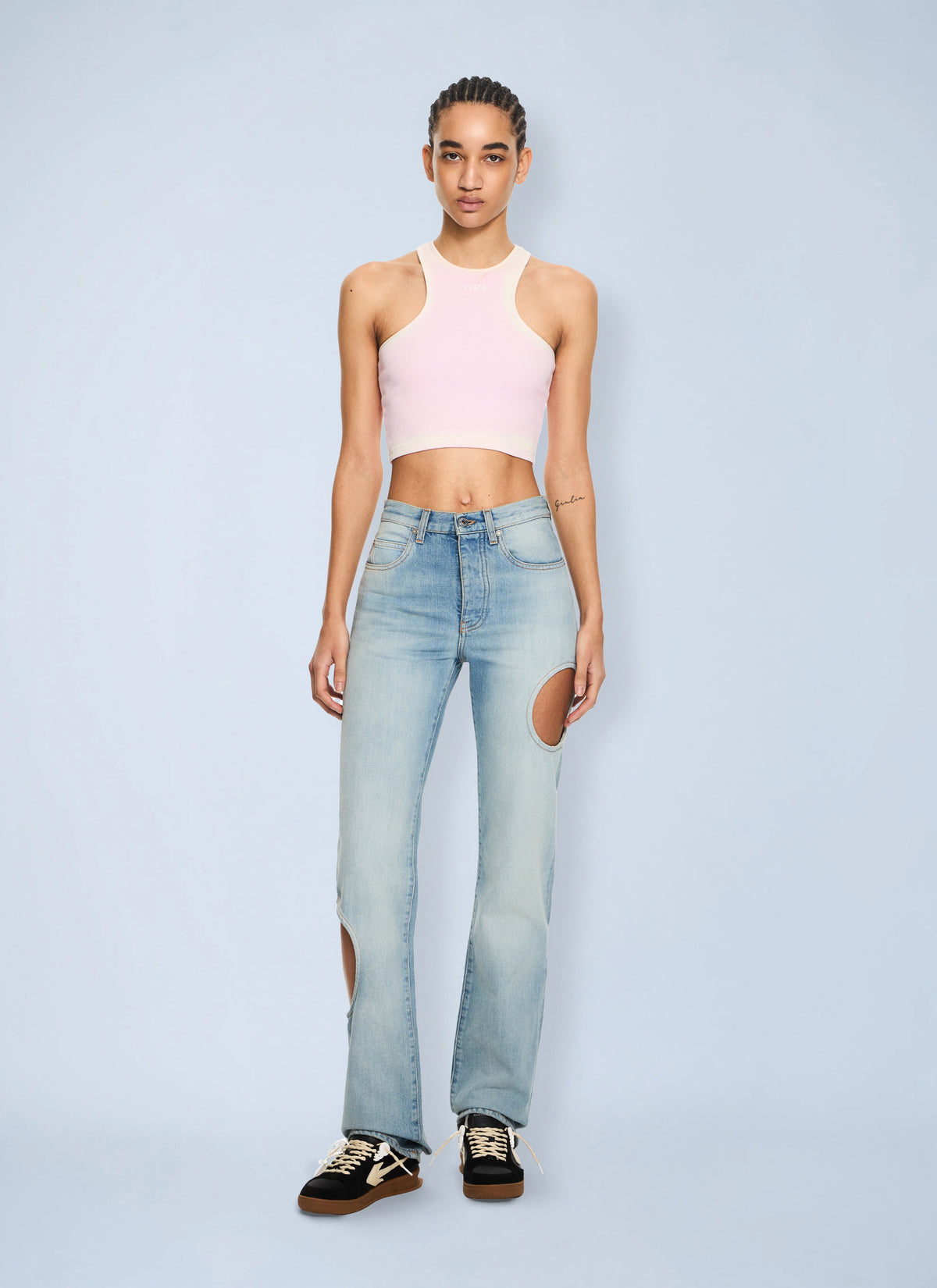 Off-White Women New Meteor Denim Pants OFF-WHITE