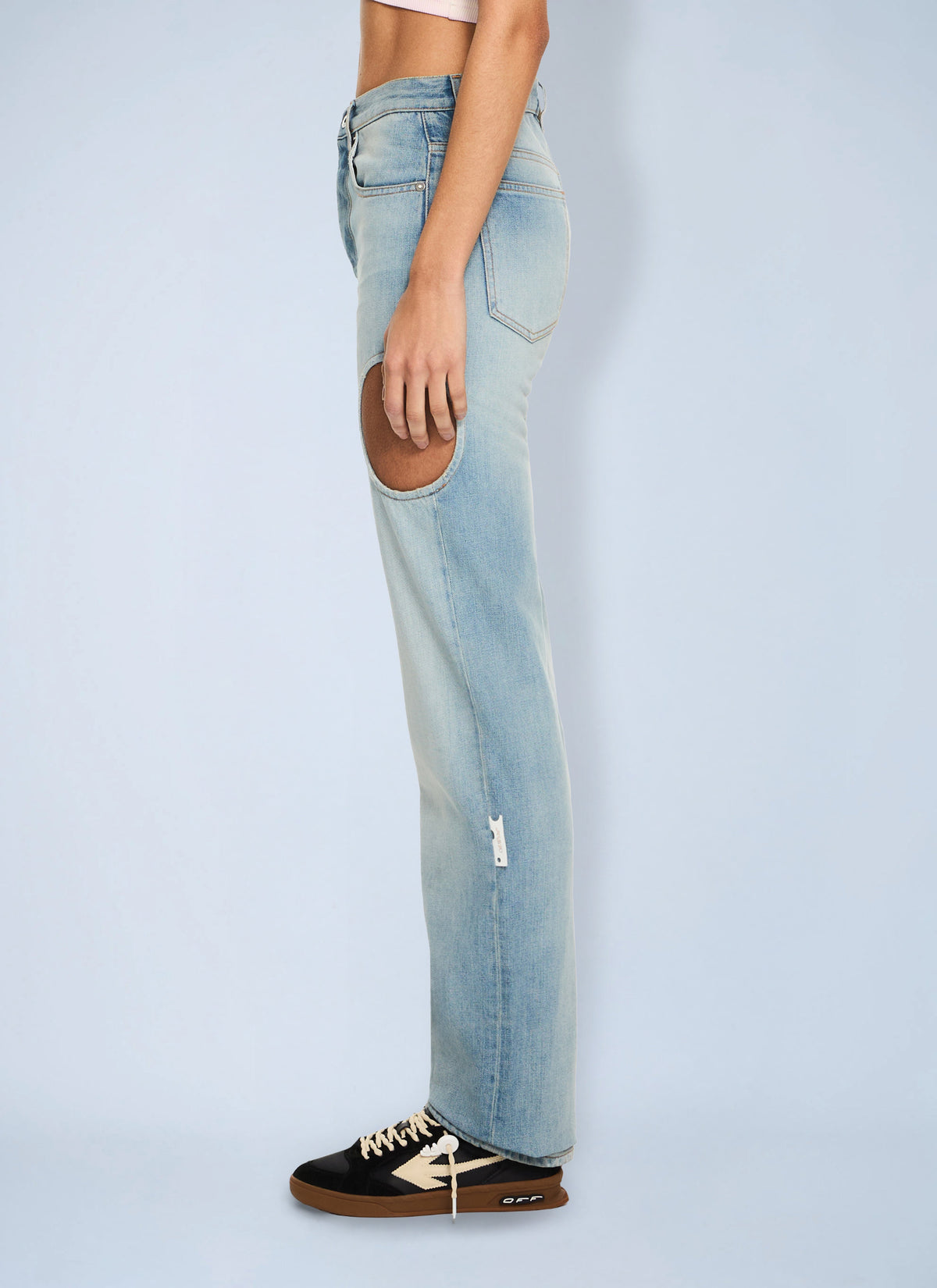 Off-White Women New Meteor Denim Pants OFF-WHITE
