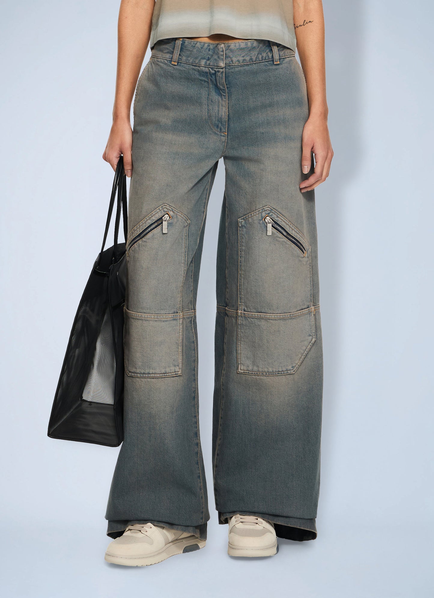 Off-White Women Big Pockets Denim Pants OFF-WHITE