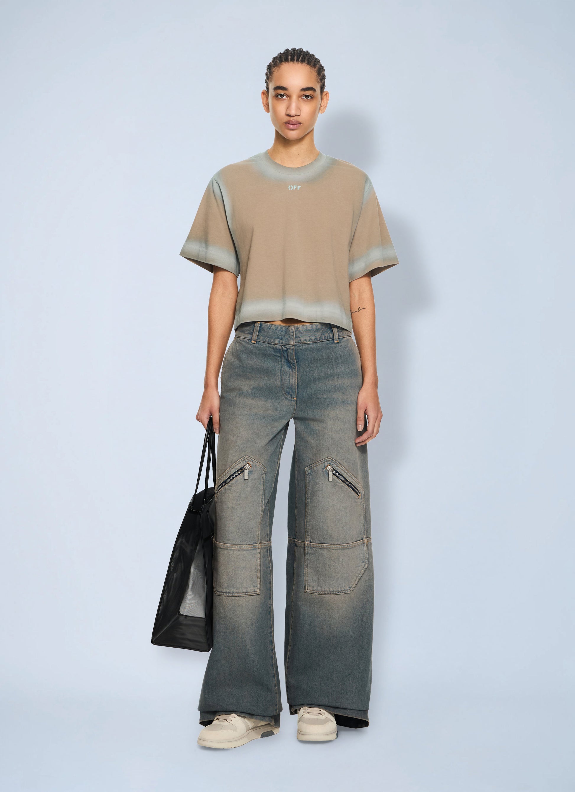 Off-White Women Big Pockets Denim Pants OFF-WHITE
