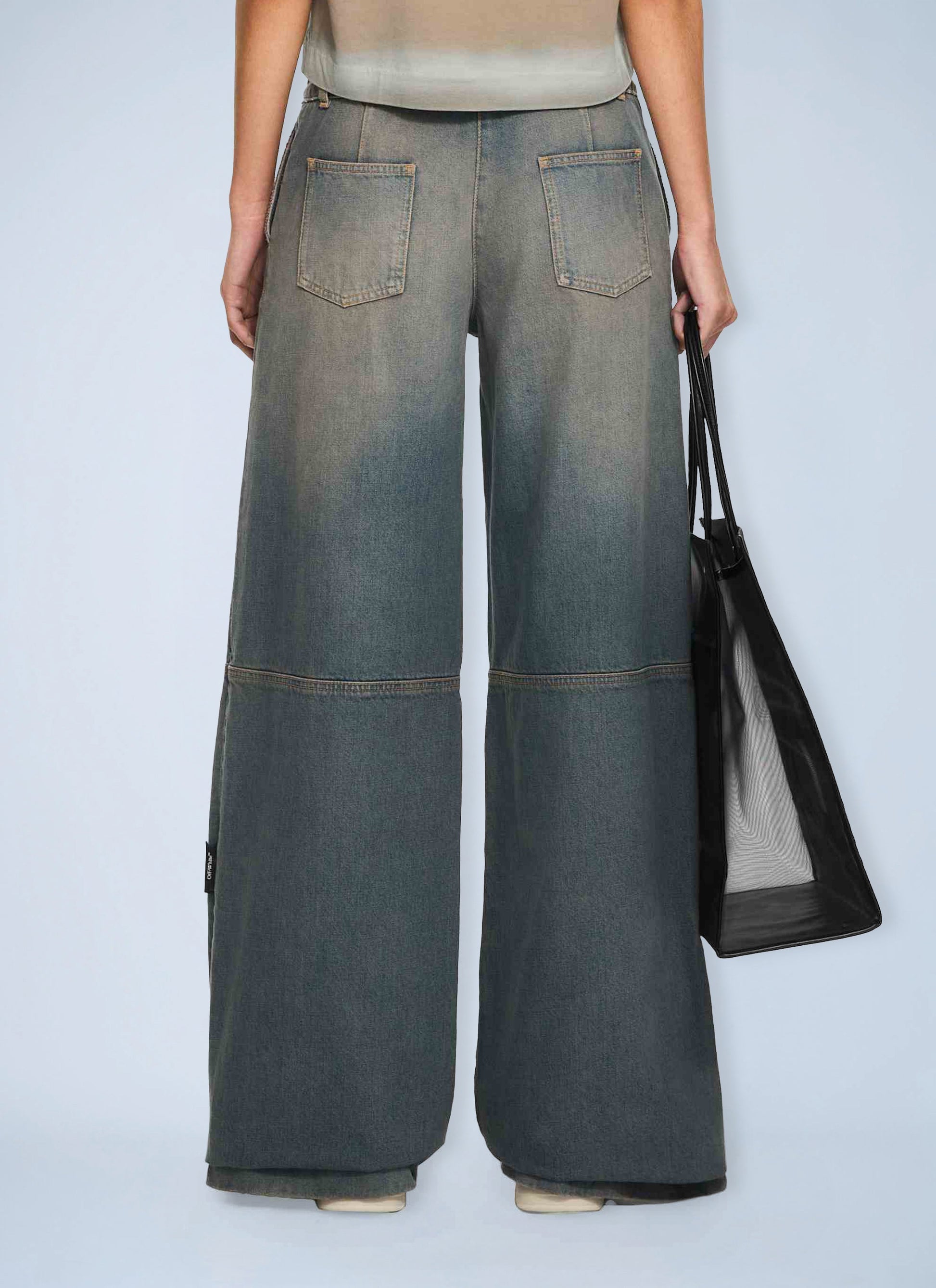 Off-White Women Big Pockets Denim Pants OFF-WHITE
