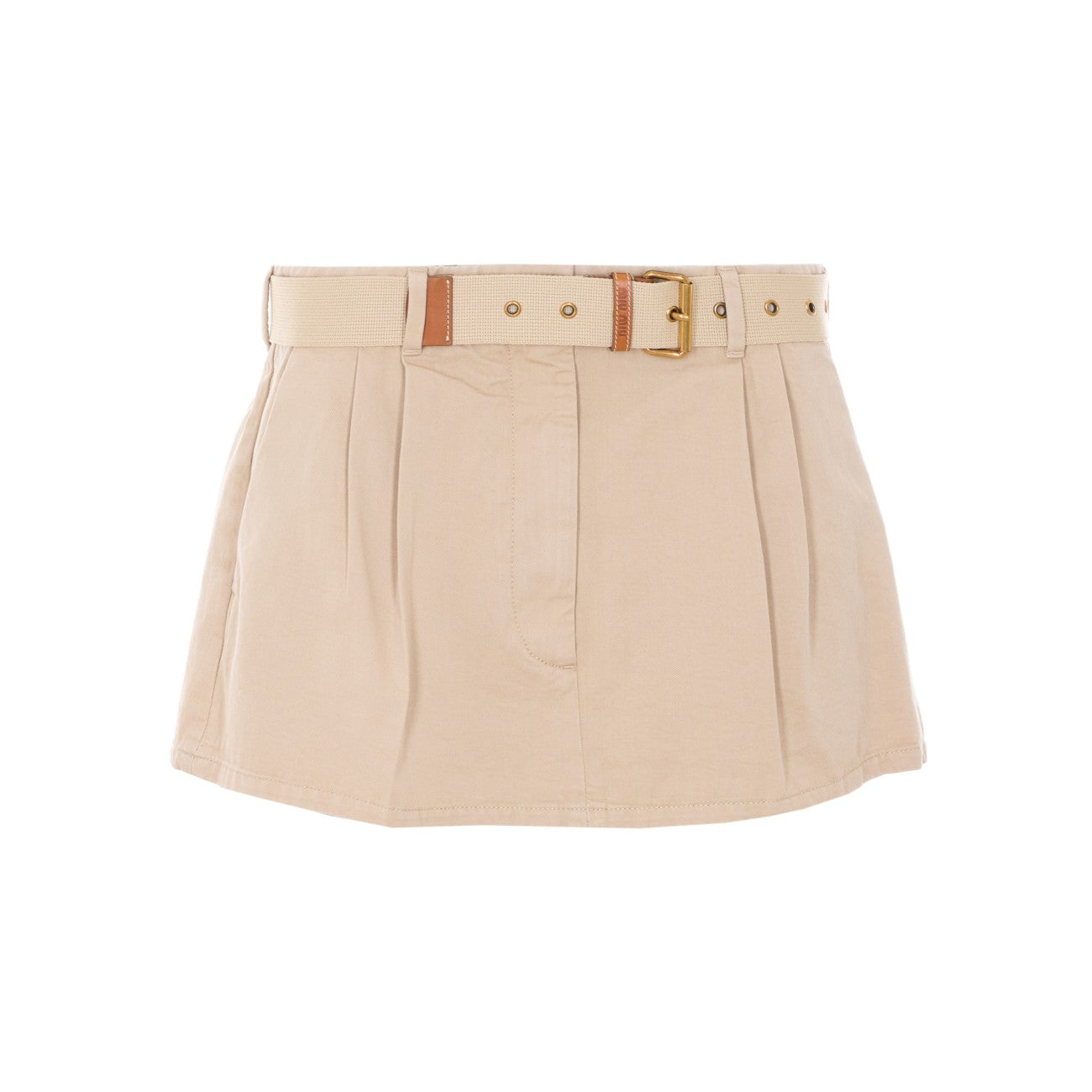 Miu Miu Women Old Gabardine Miniskirt MIU MIU
