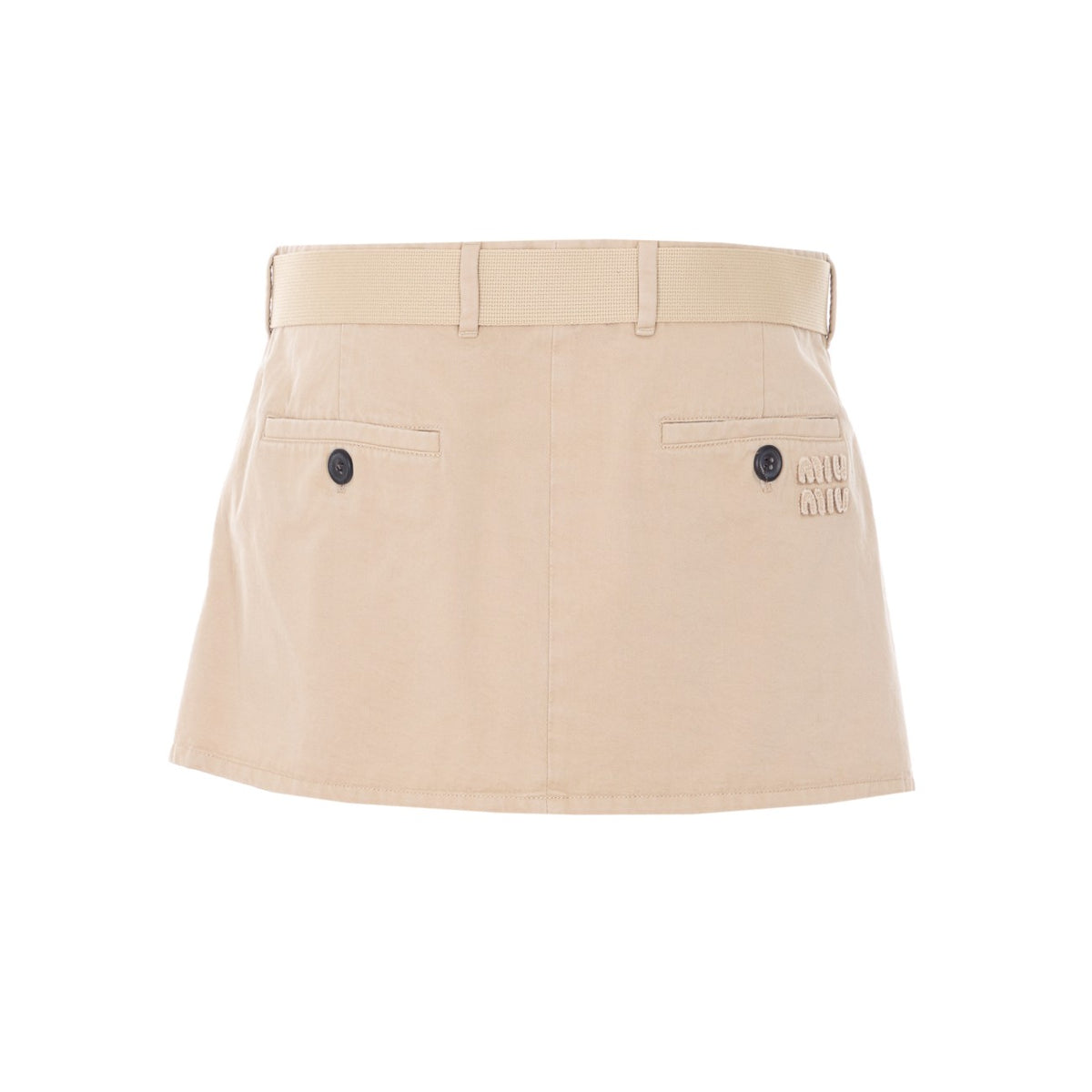 Miu Miu Women Old Gabardine Miniskirt MIU MIU
