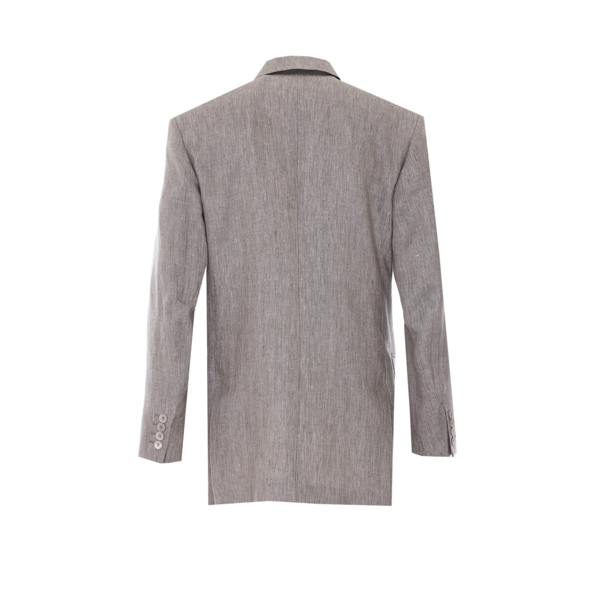 Max Mara Women Olimpia Chevron Linen Double Breasted Blazer MAX MARA