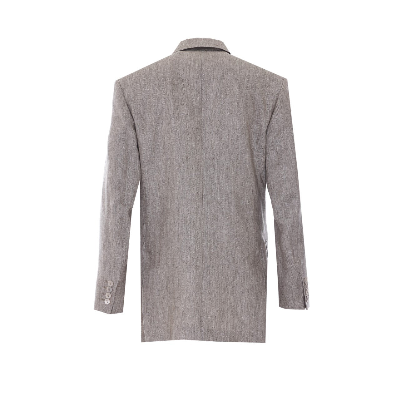 Max Mara Women Olimpia Chevron Linen Double Breasted Blazer MAX MARA