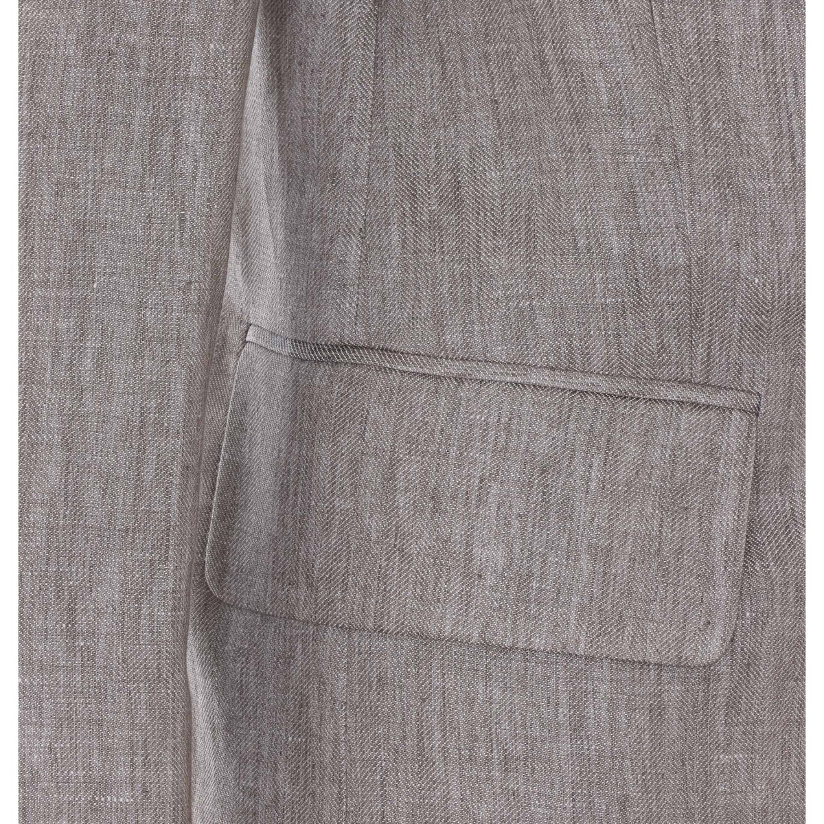 Max Mara Women Olimpia Chevron Linen Double Breasted Blazer MAX MARA