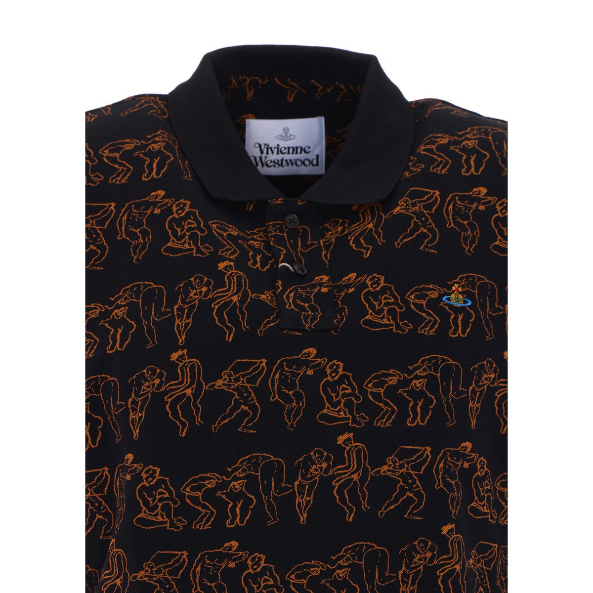 Vivienne Westwood Men Orb Logo Printed Classic Polo VIVIENNE WESTWOOD