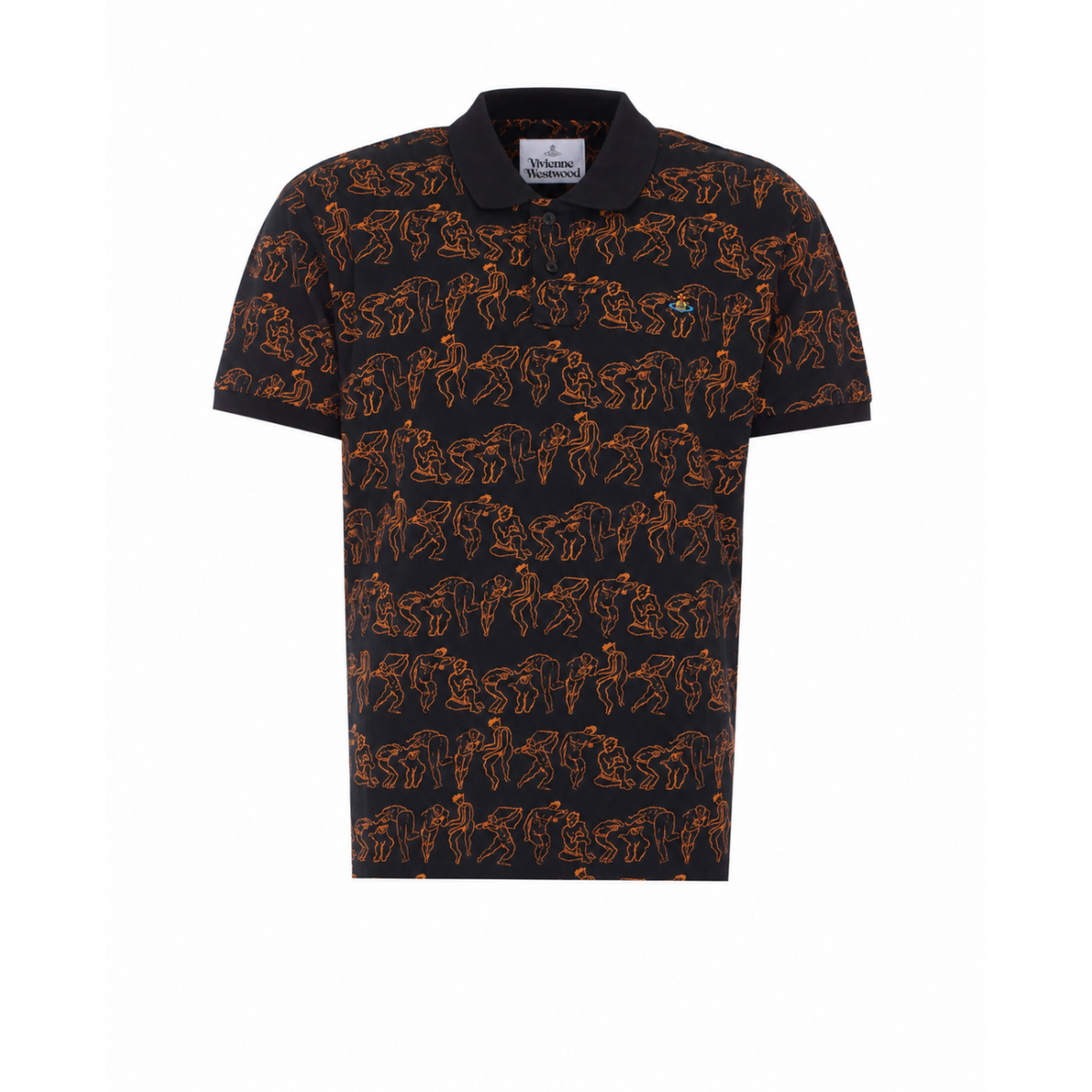 Vivienne Westwood Men Orb Logo Printed Classic Polo VIVIENNE WESTWOOD