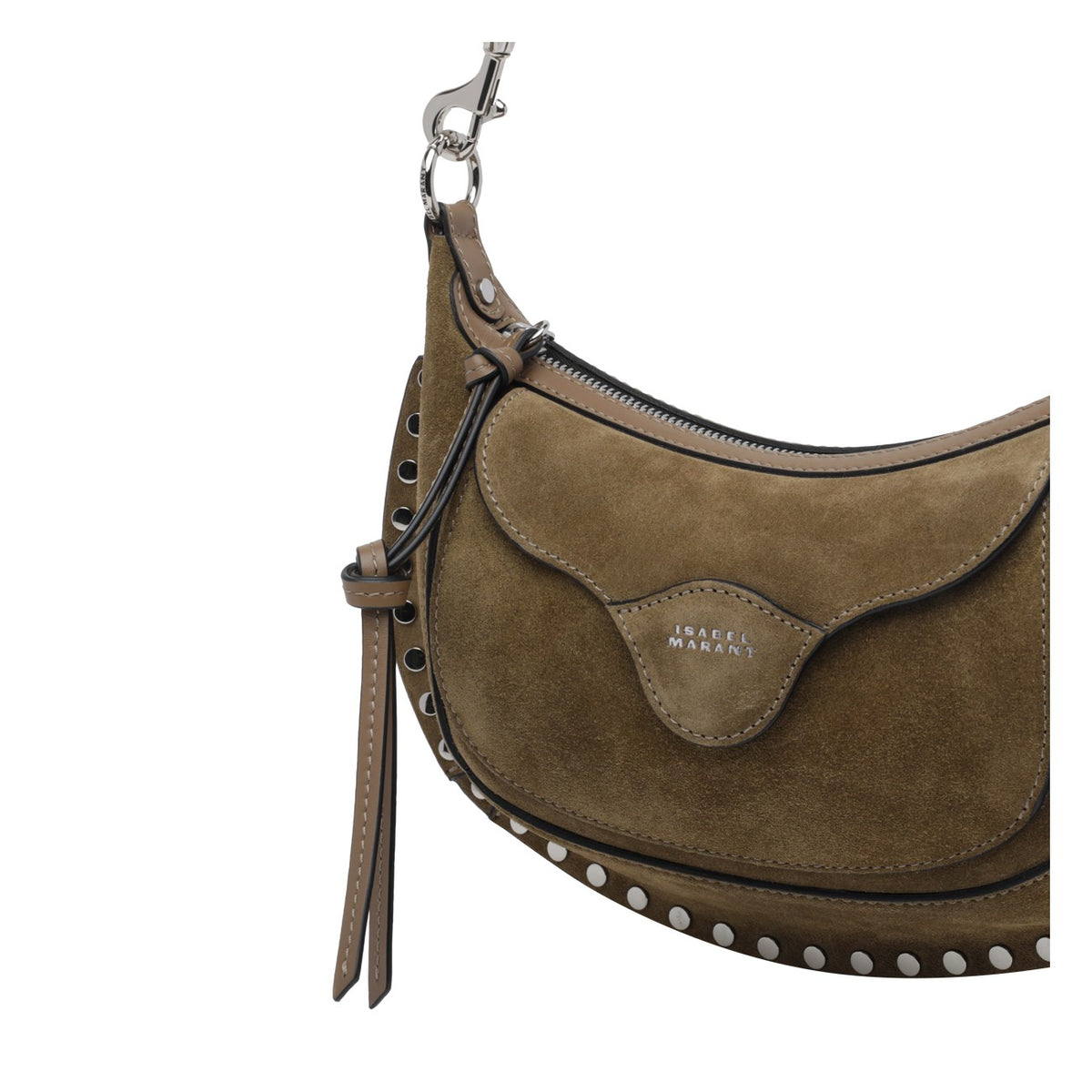 Isabel Marant Women Oskan Moon Suede Shoulder Bag ISABEL MARANT