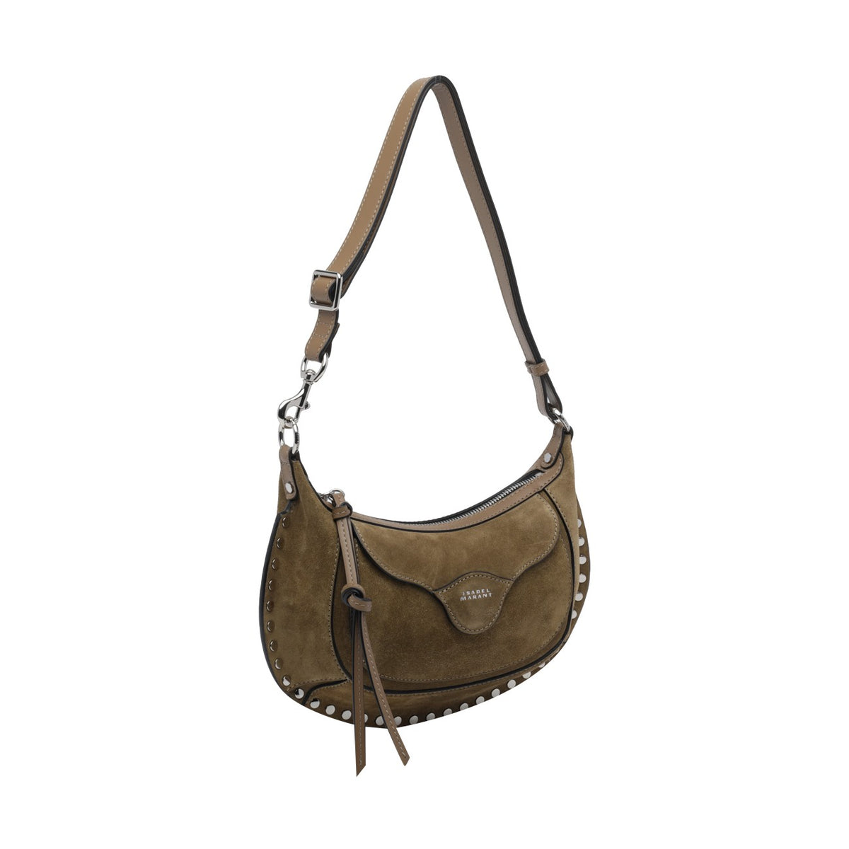 Isabel Marant Women Oskan Moon Suede Shoulder Bag ISABEL MARANT