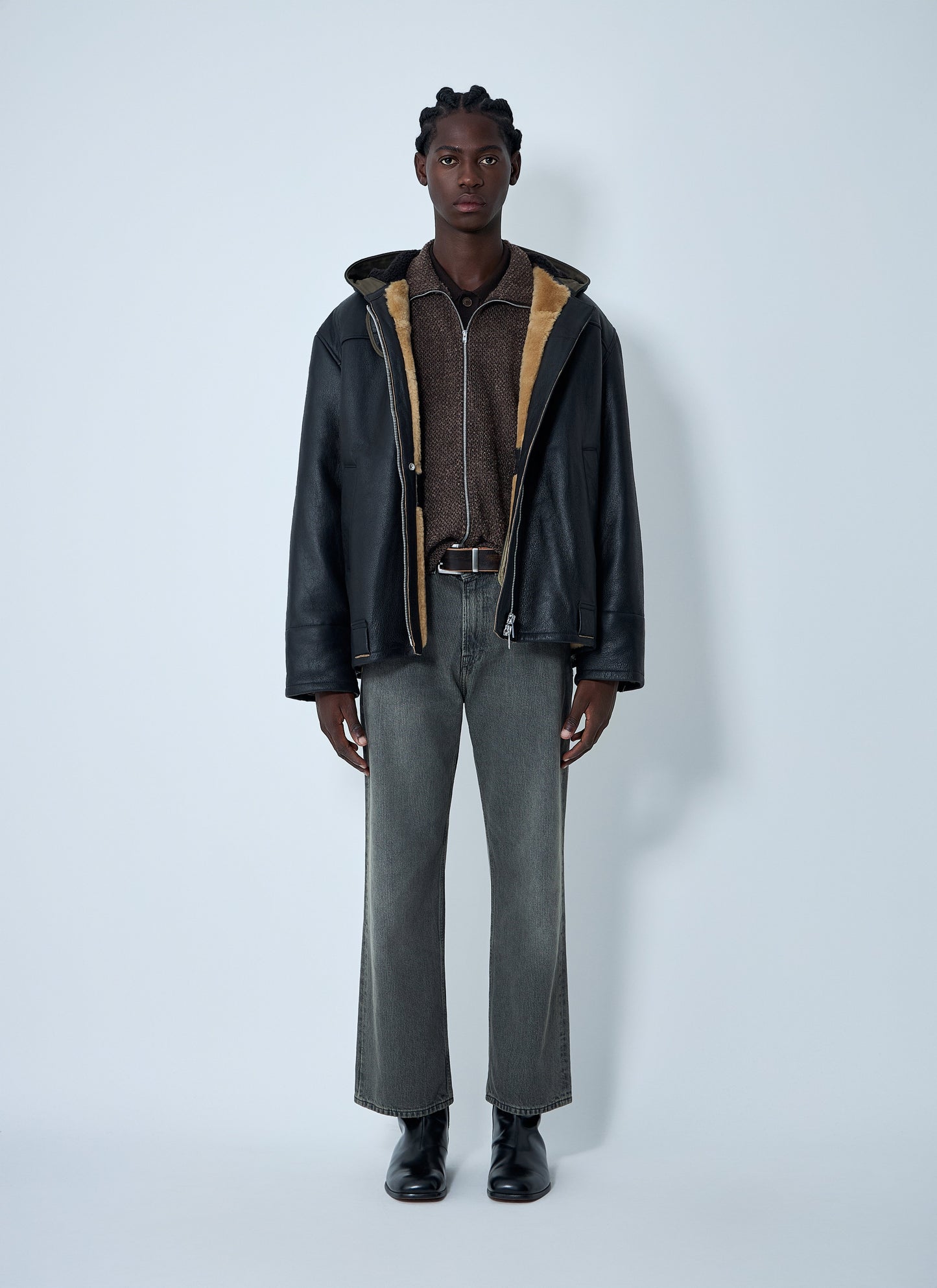 Our Legacy Men Leather Blizzard Jacket