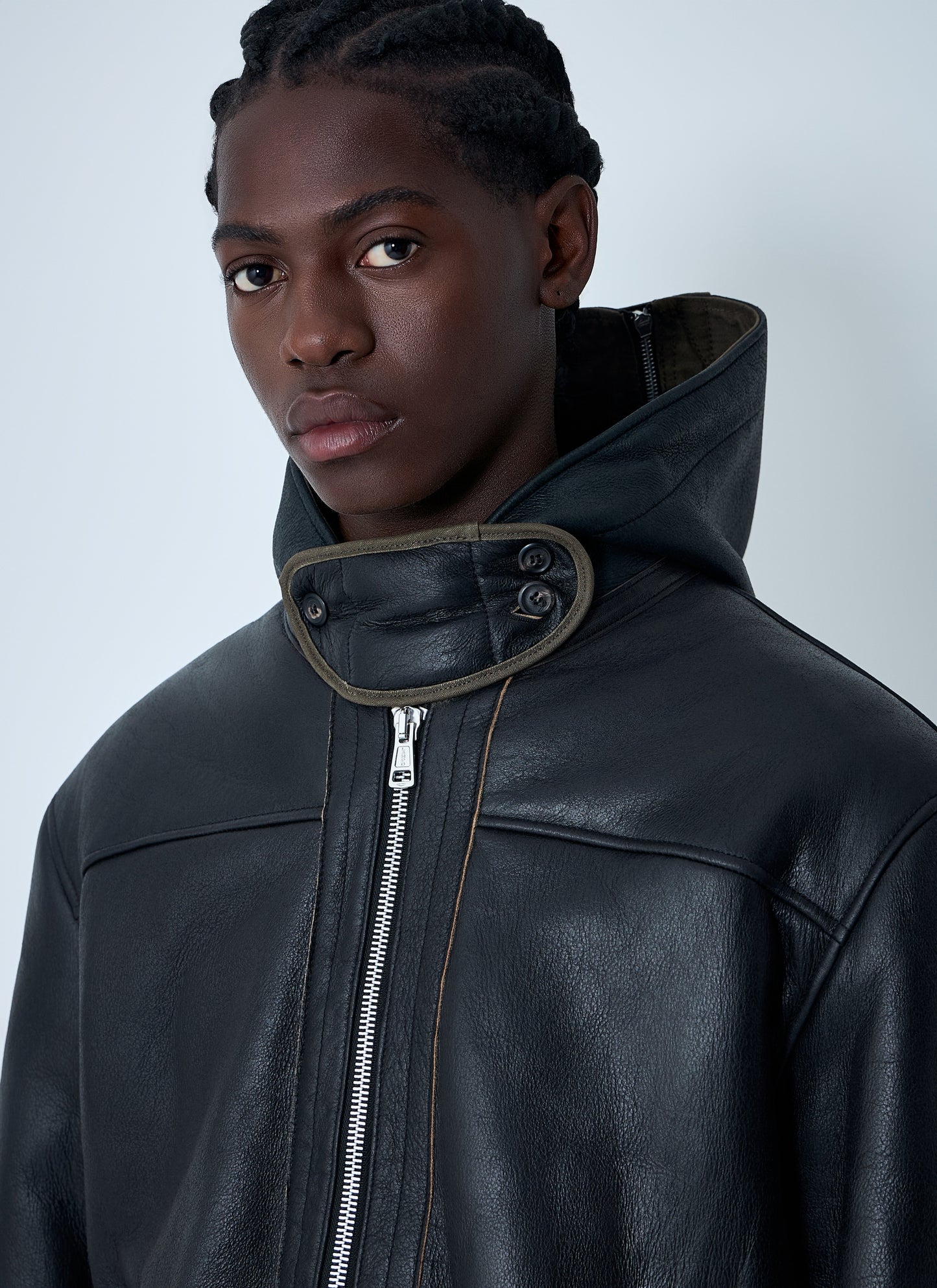 Our Legacy Men Leather Blizzard Jacket