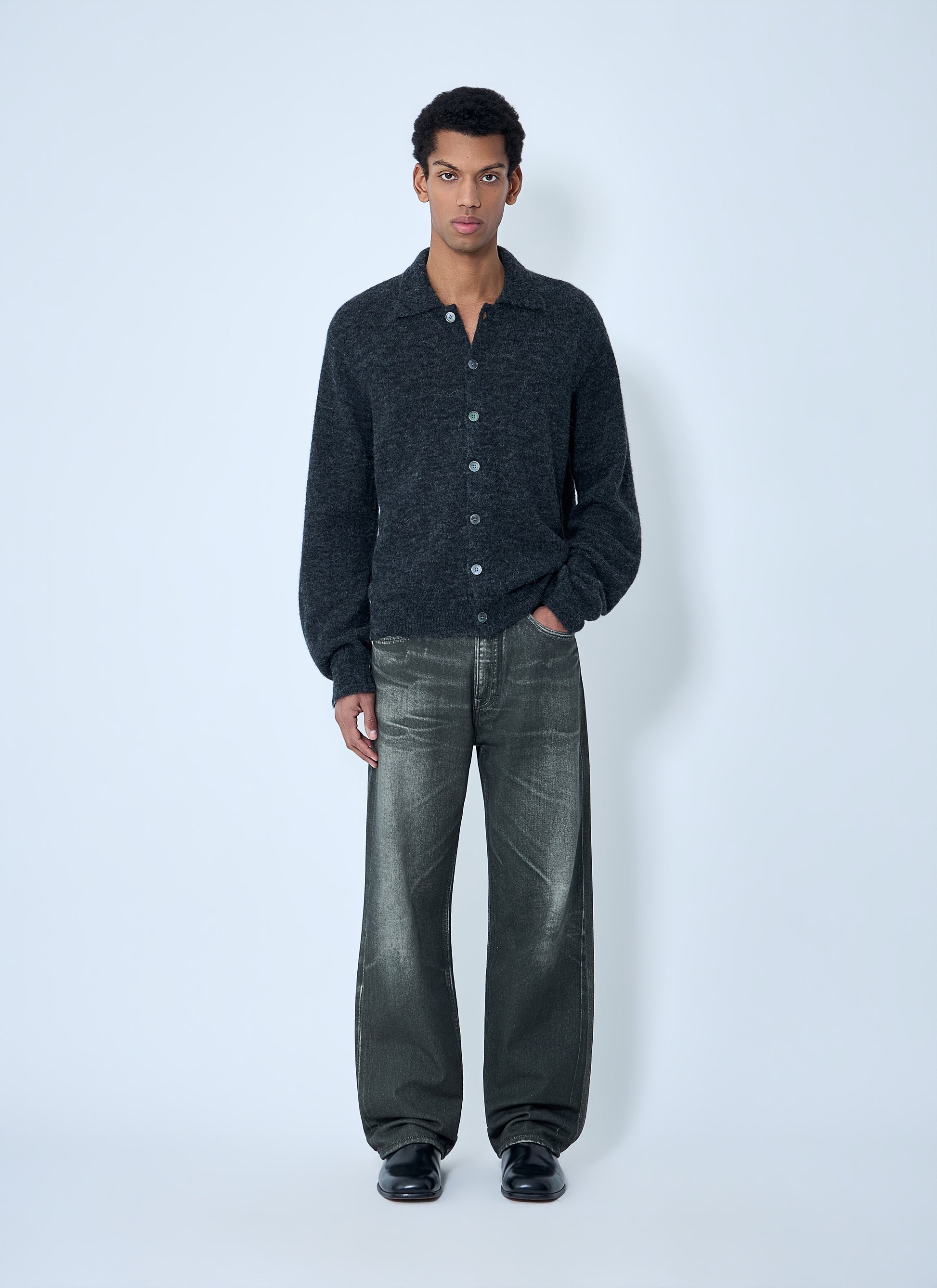 Our Legacy Men Button-Down Cardigan In Wool Blend OUR LEGACY