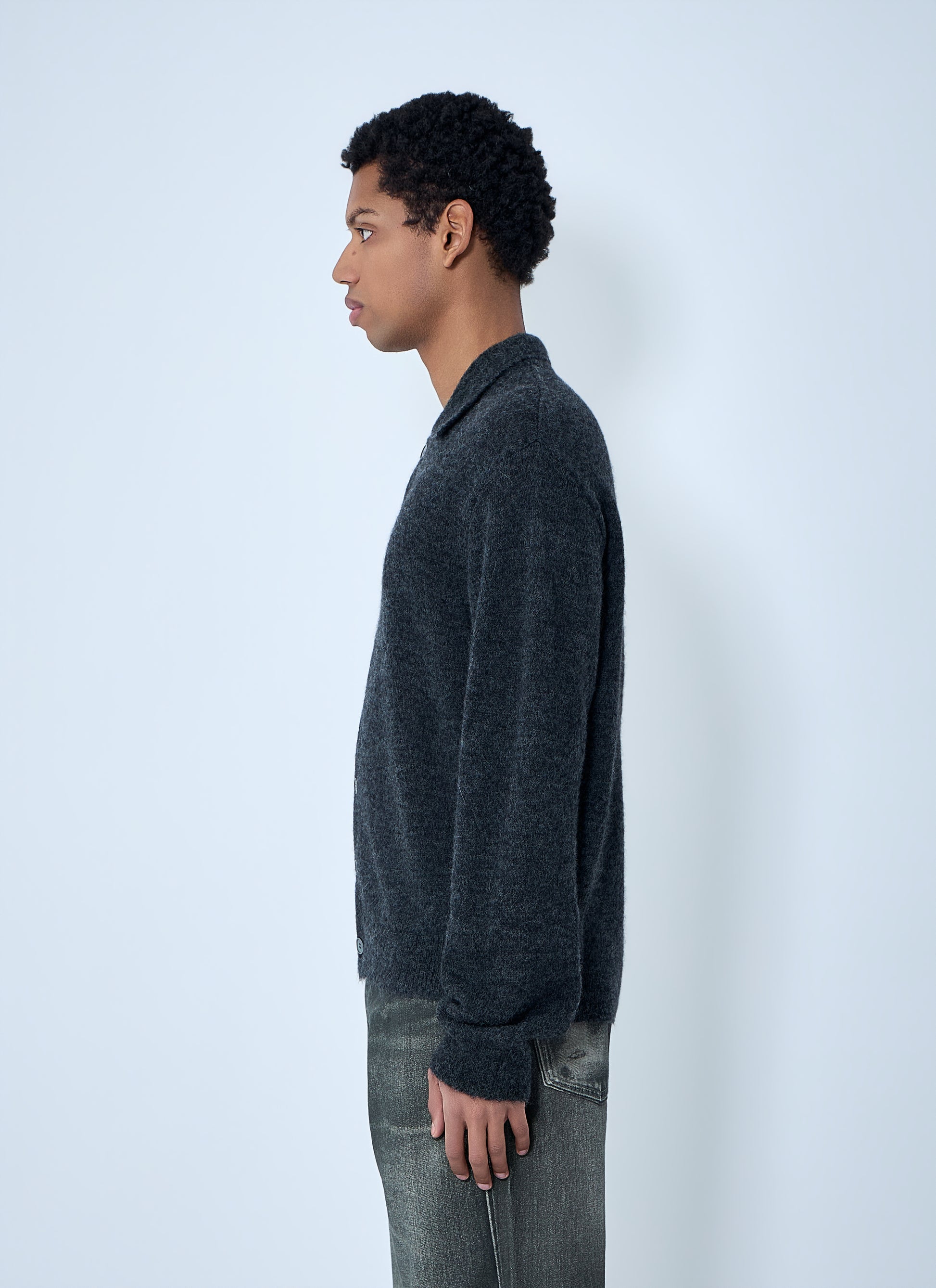 Our Legacy Men Button-Down Cardigan In Wool Blend OUR LEGACY