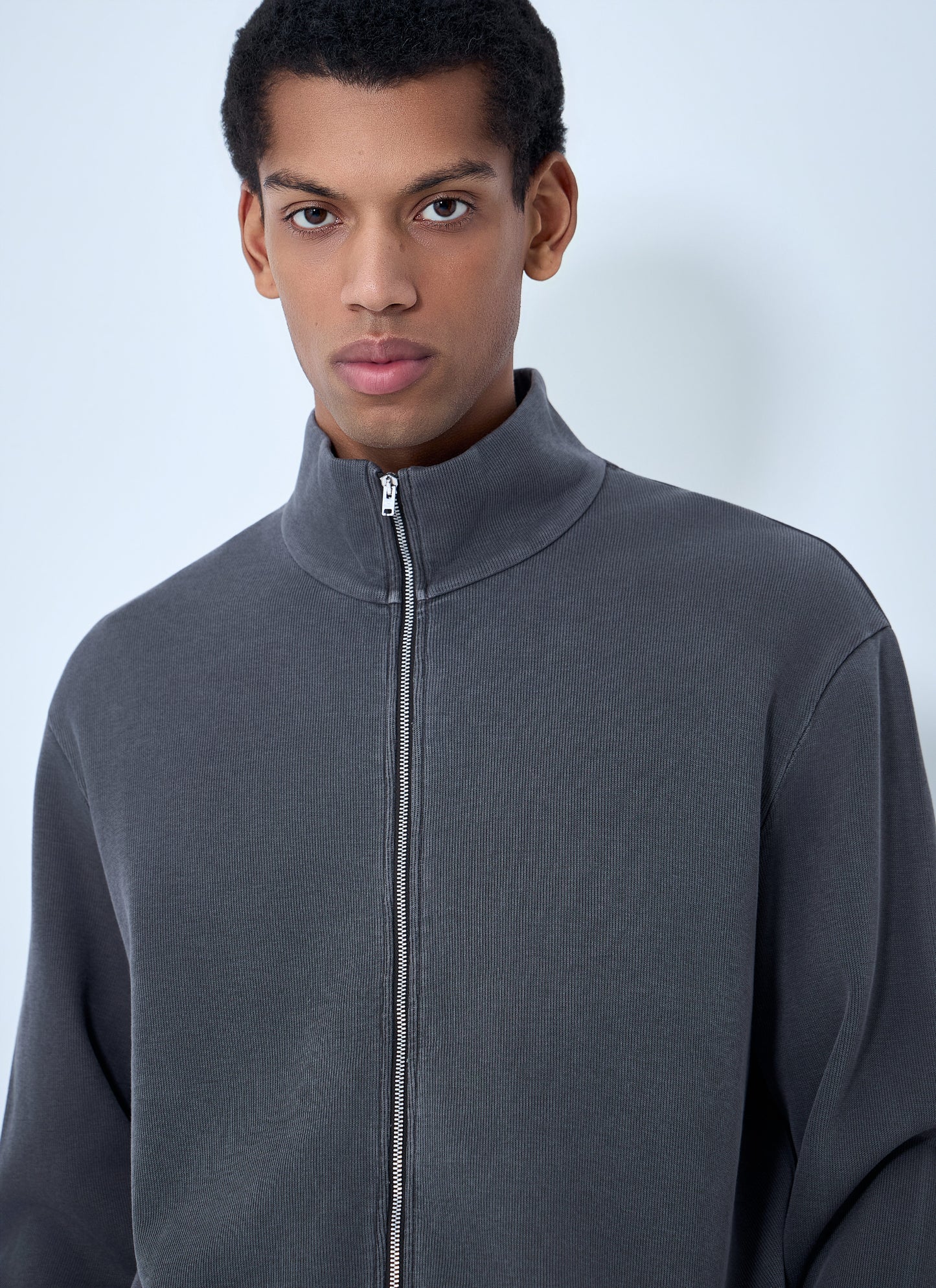 Our Legacy Men Shrunken Zip-Up Sweatshirt OUR LEGACY