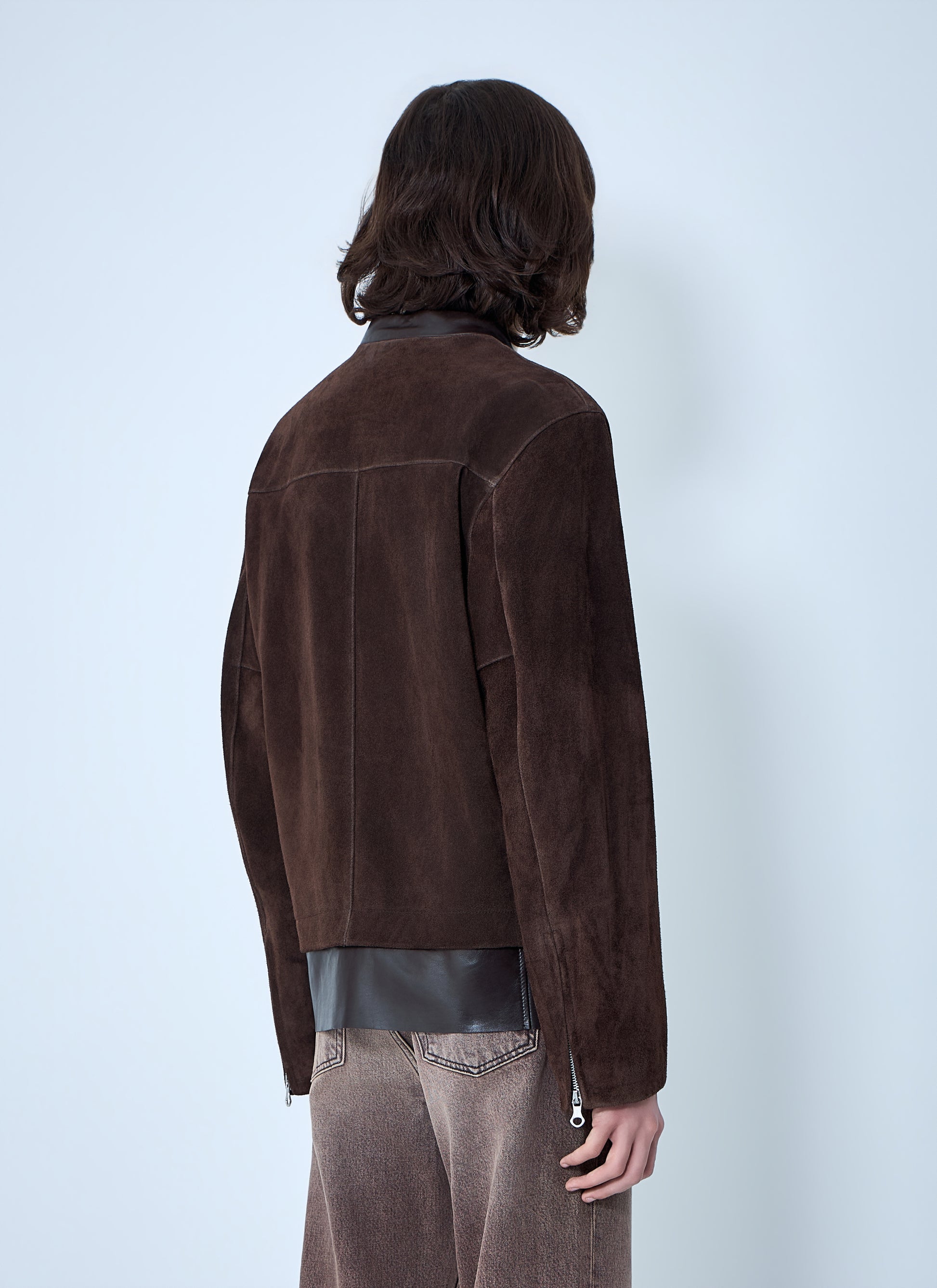 Our Legacy Men Drift Zip-Dastening Suede Jacket OUR LEGACY