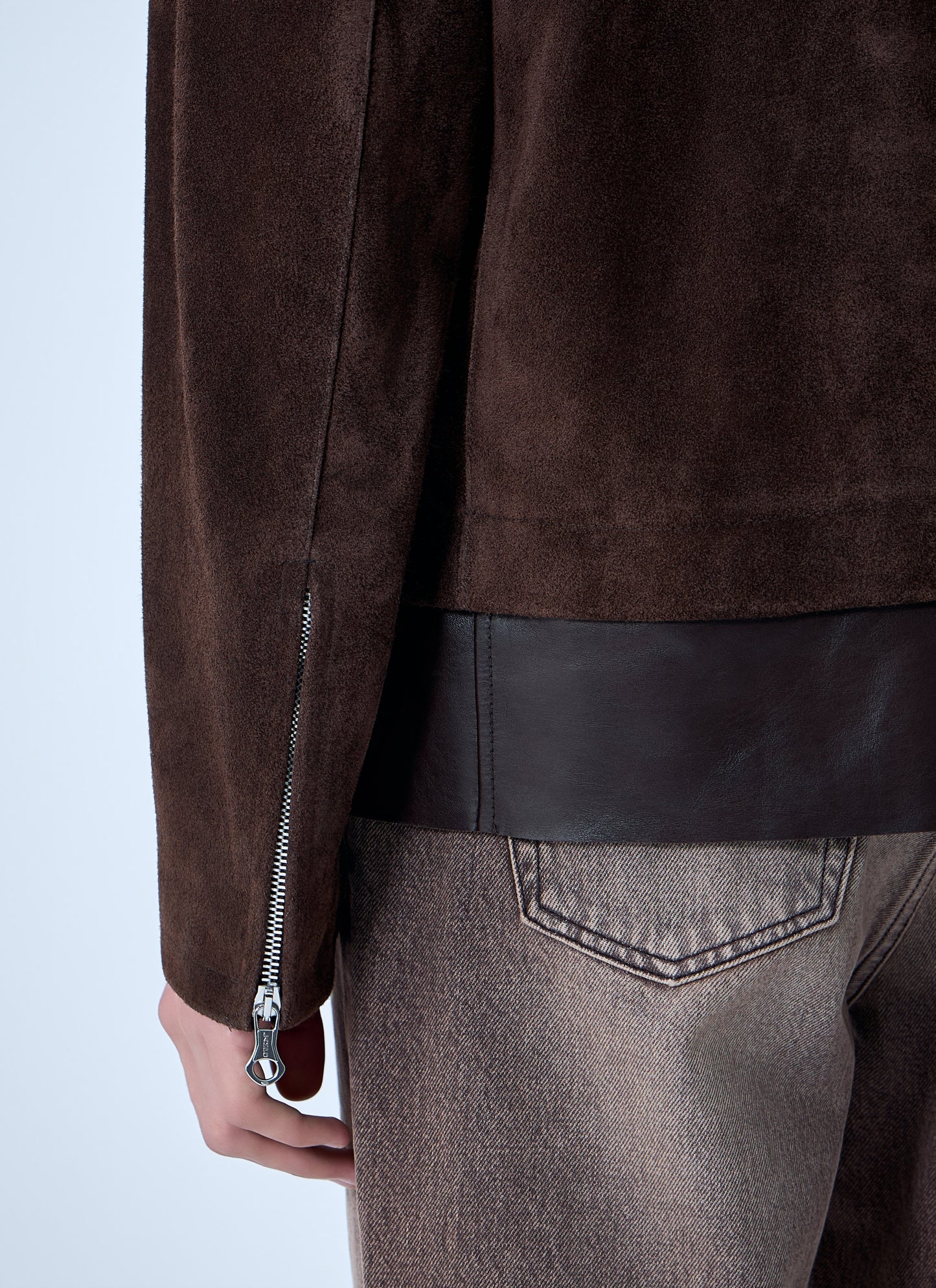 Our Legacy Men Drift Zip-Dastening Suede Jacket OUR LEGACY