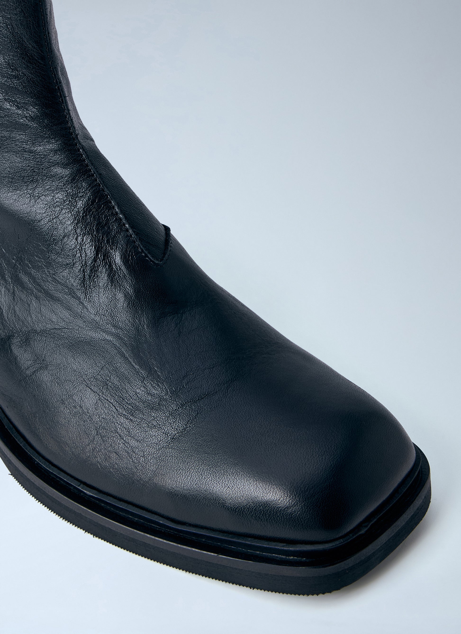 Our Legacy Men Daimono Zip Leather Boots OUR LEGACY