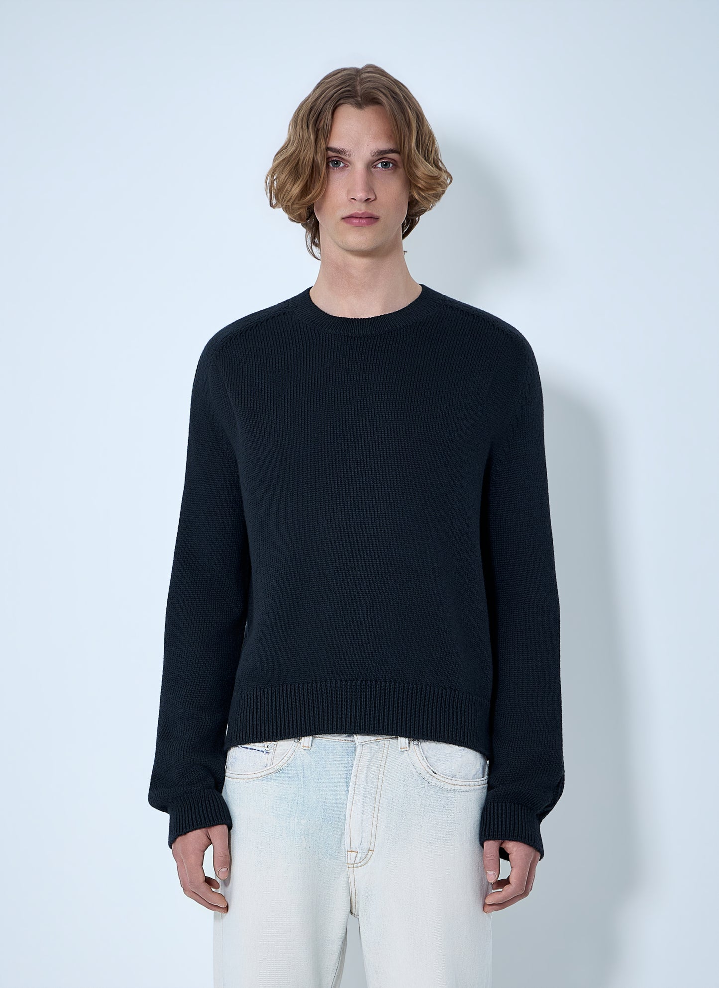 Our Legacy Men Crewneck Wool Sweater OUR LEGACY