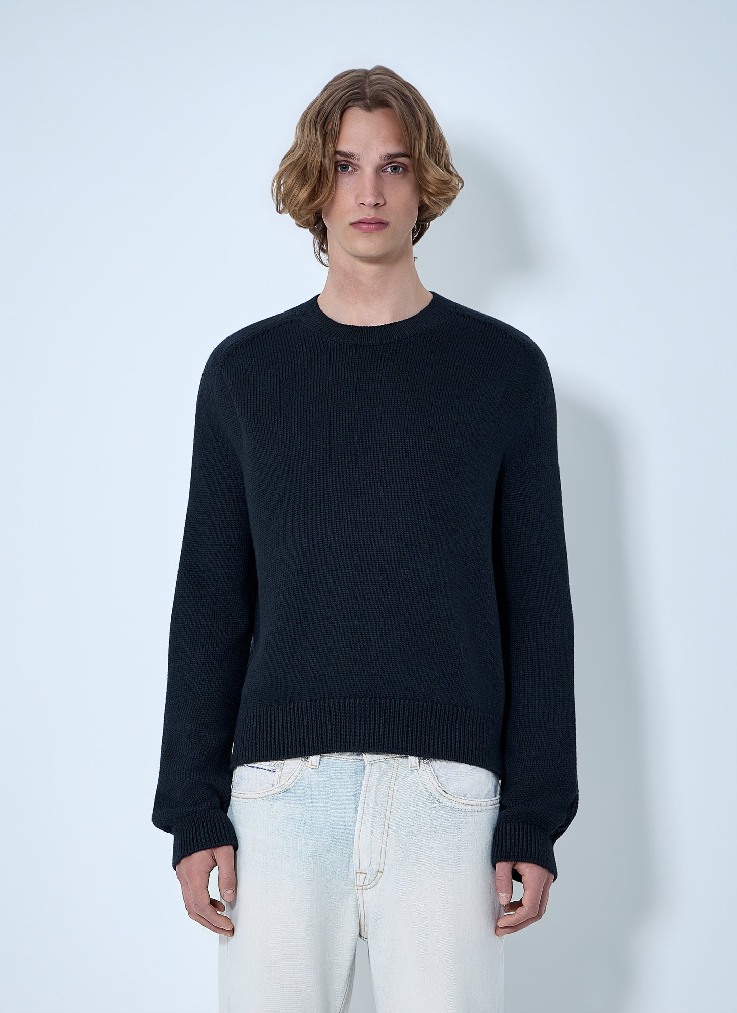 Our Legacy Men Crewneck Wool Sweater OUR LEGACY