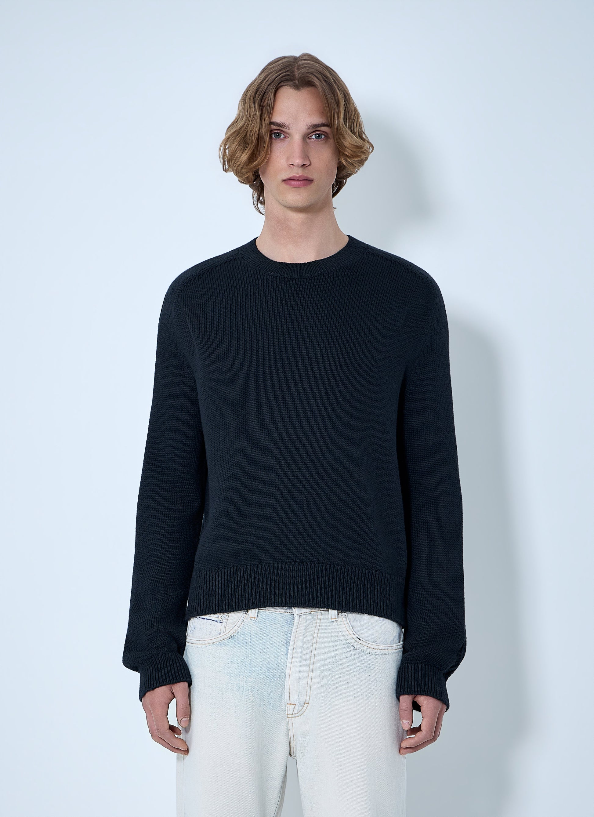 Our Legacy Men Crewneck Wool Sweater OUR LEGACY