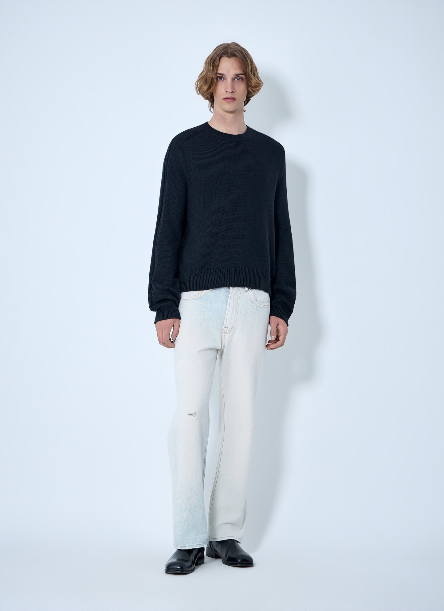 Our Legacy Men Crewneck Wool Sweater OUR LEGACY