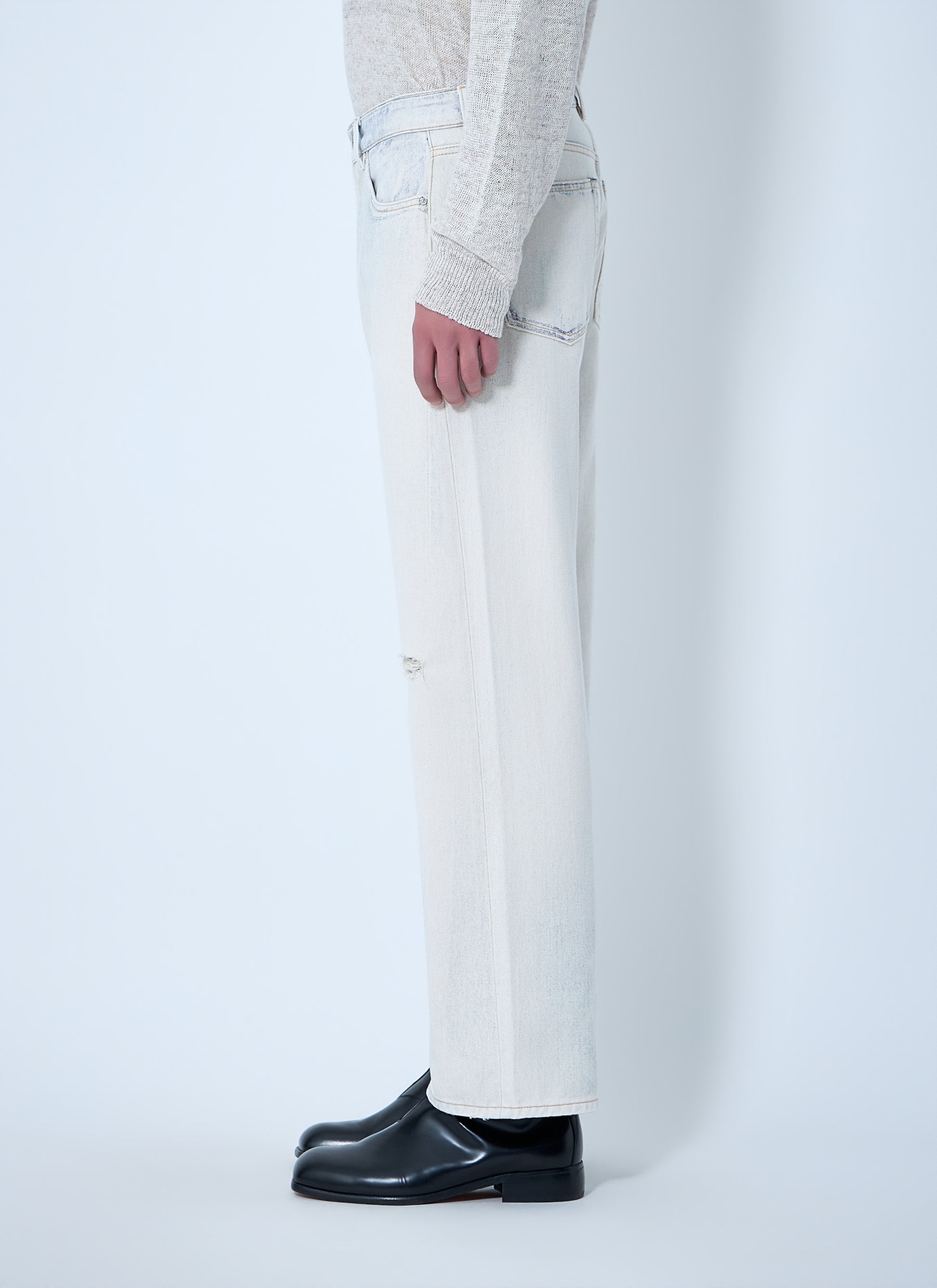 Our Legacy Men Distressed Straight-Leg Denim Jeans OUR LEGACY