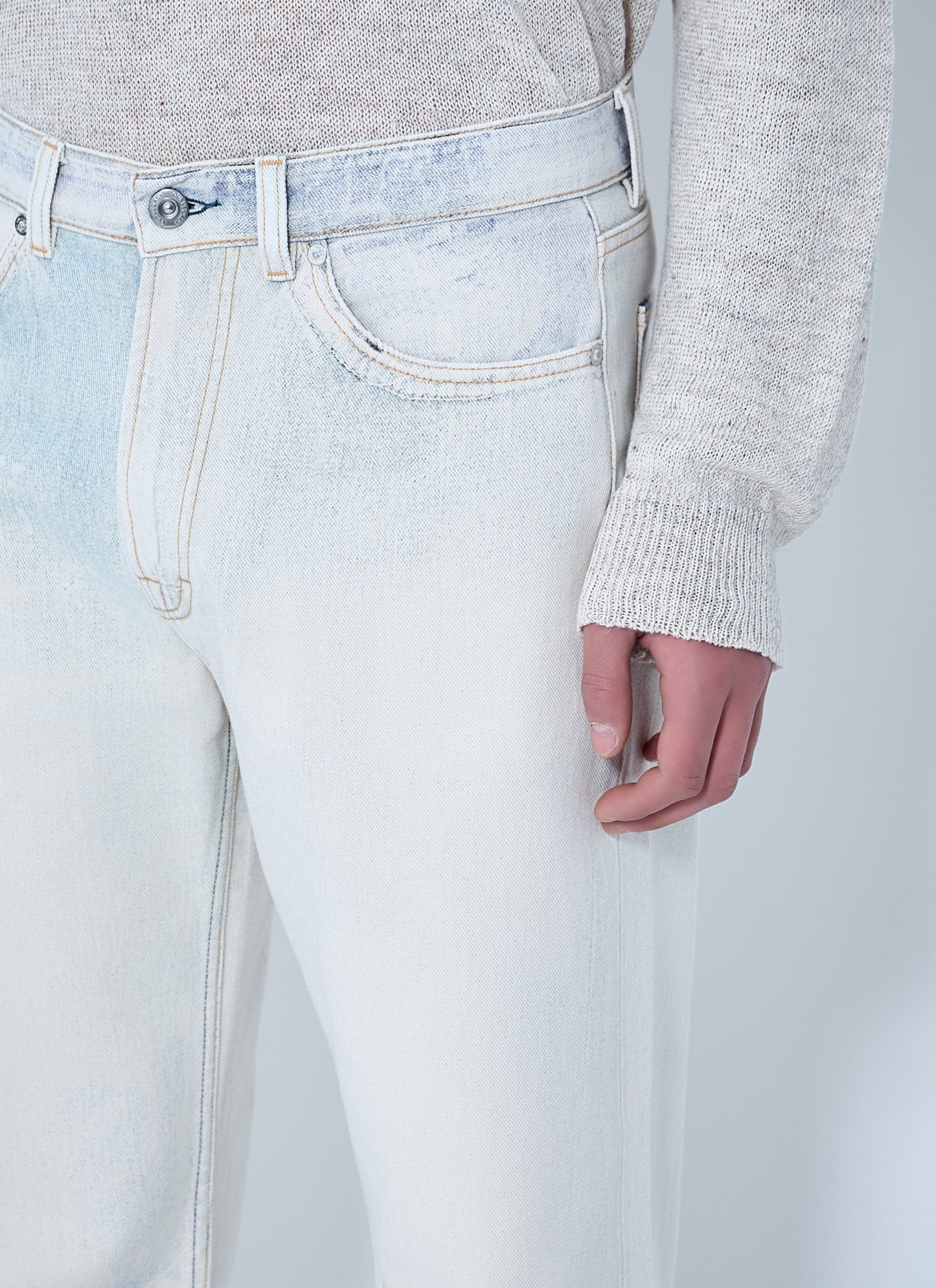Our Legacy Men Distressed Straight-Leg Denim Jeans OUR LEGACY