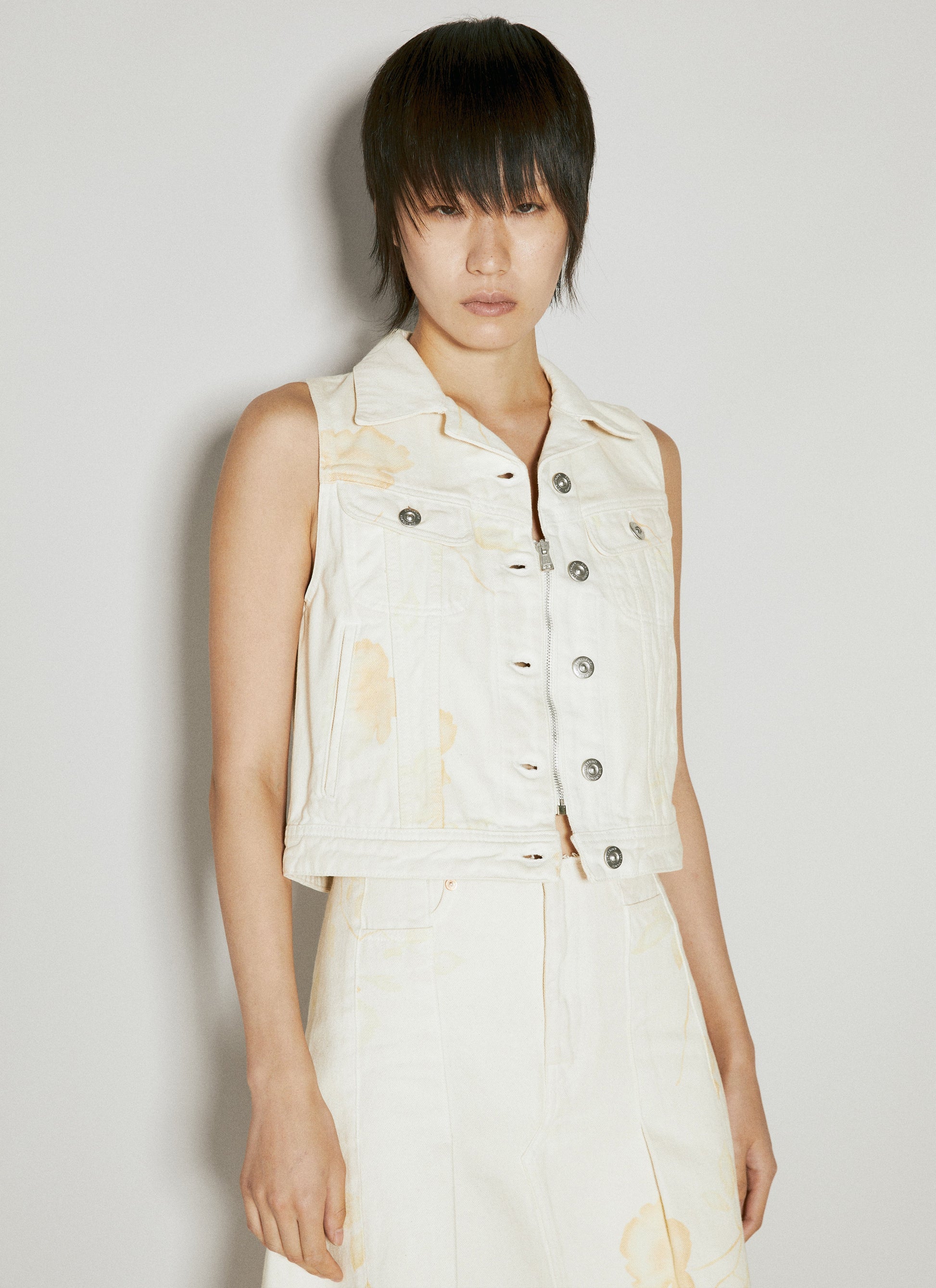 Our Legacy Women Mini Denim Vest OUR LEGACY