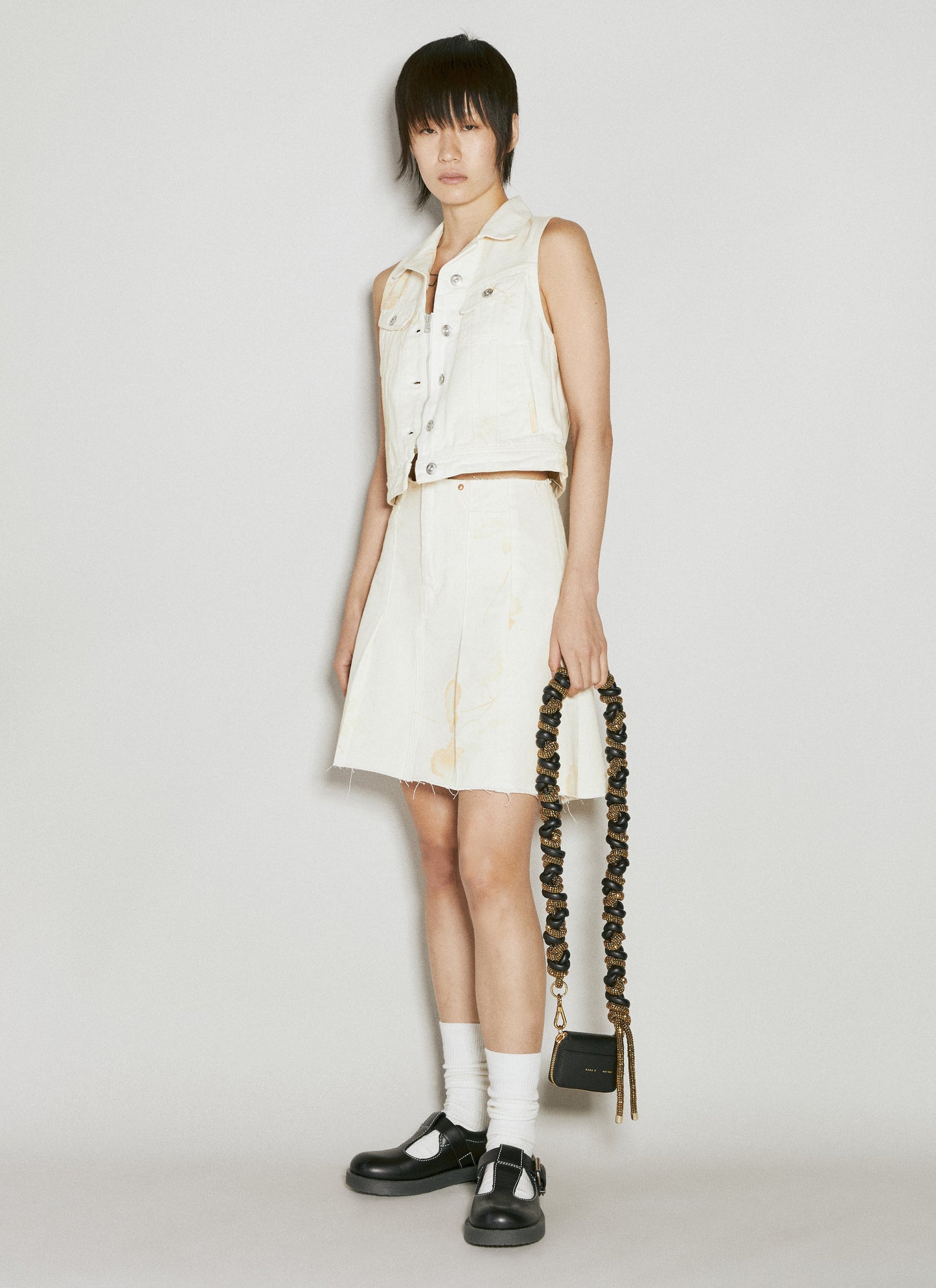Our Legacy Women Mini Denim Vest OUR LEGACY