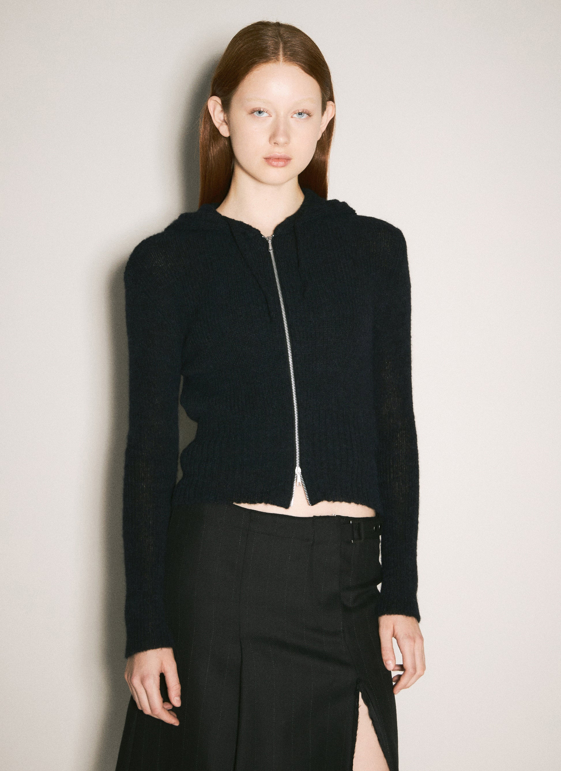 Our Legacy Women Compact Hooded Zip-Up Cardigan OUR LEGACY