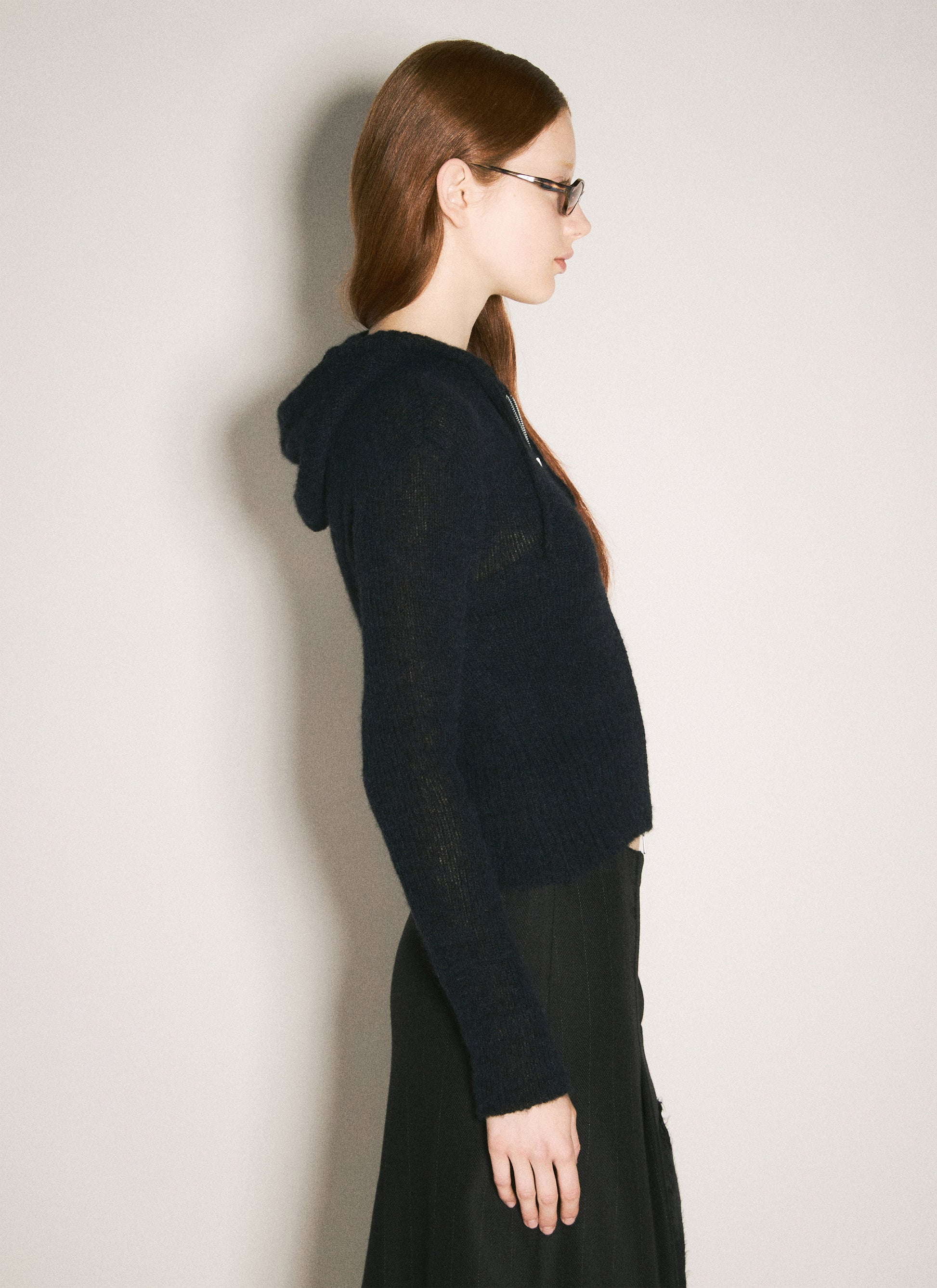 Our Legacy Women Compact Hooded Zip-Up Cardigan OUR LEGACY