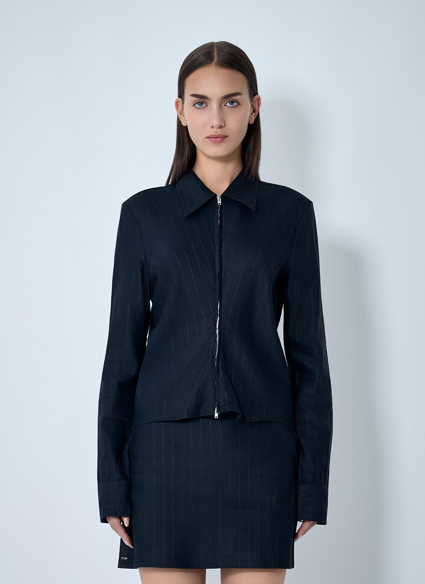 Our Legacy Women Slim Zip Shirt