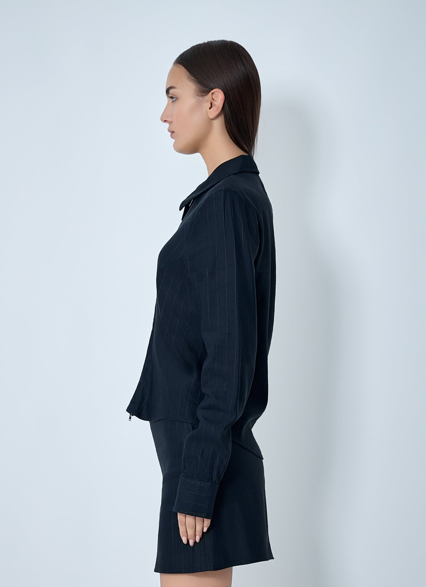 Our Legacy Women Slim Zip Shirt