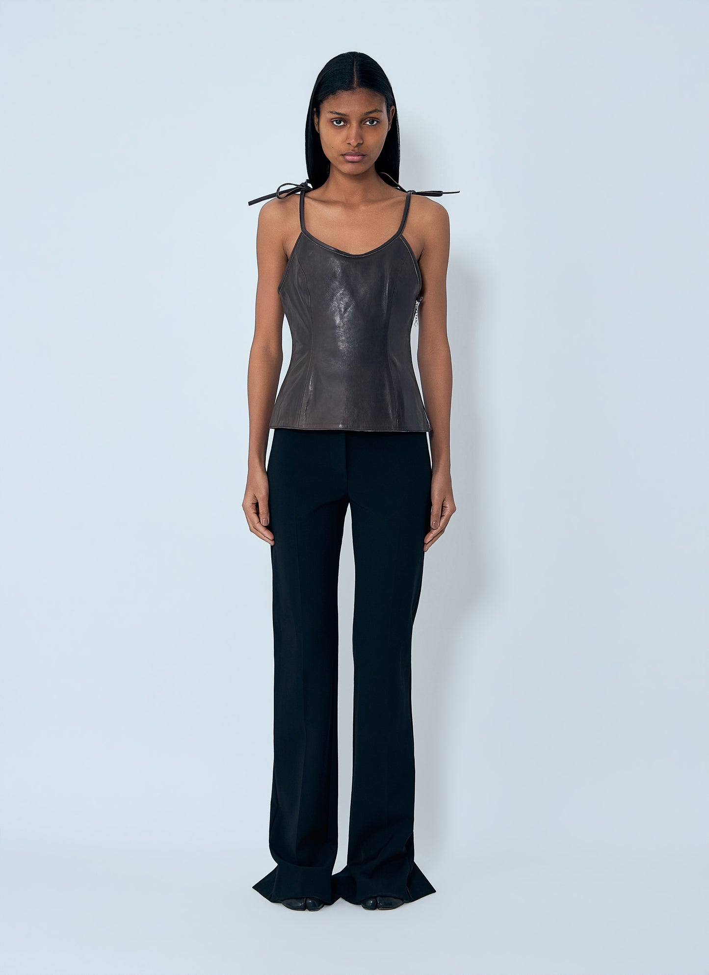 Our Legacy Women String Leather Tank Top OUR LEGACY