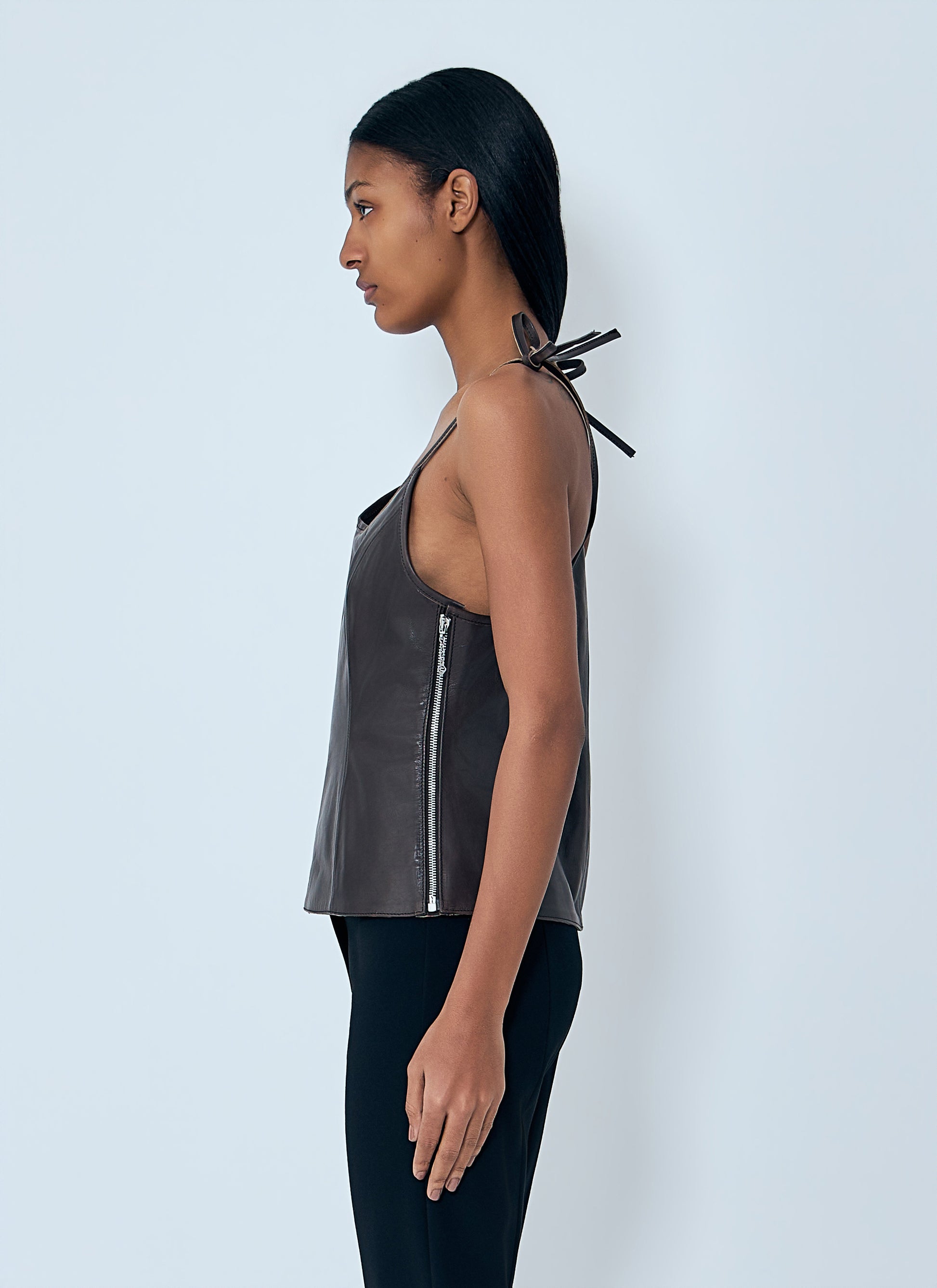 Our Legacy Women String Leather Tank Top OUR LEGACY