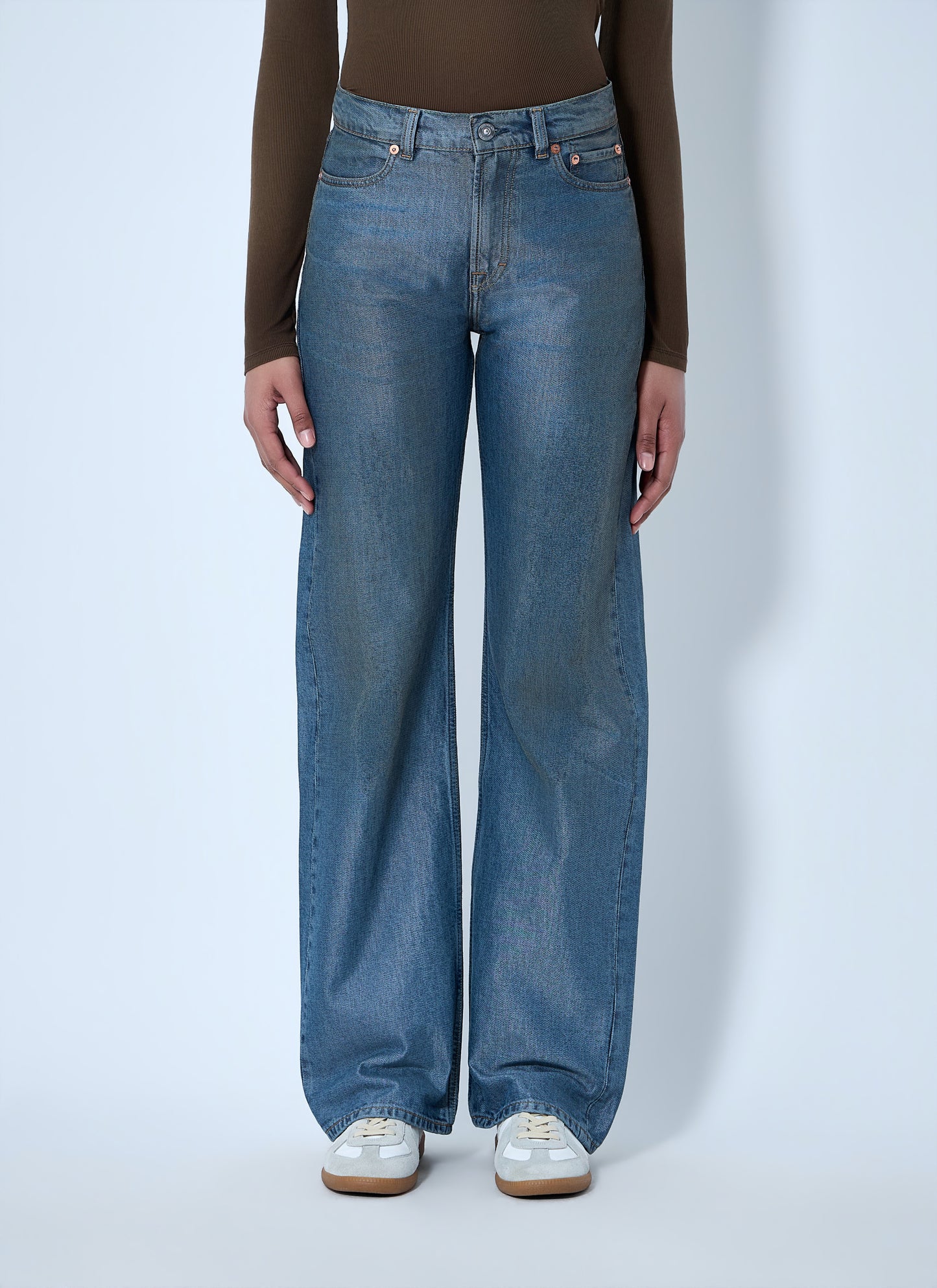 Our Legacy Women Wide-Leg Denim Trousers OUR LEGACY