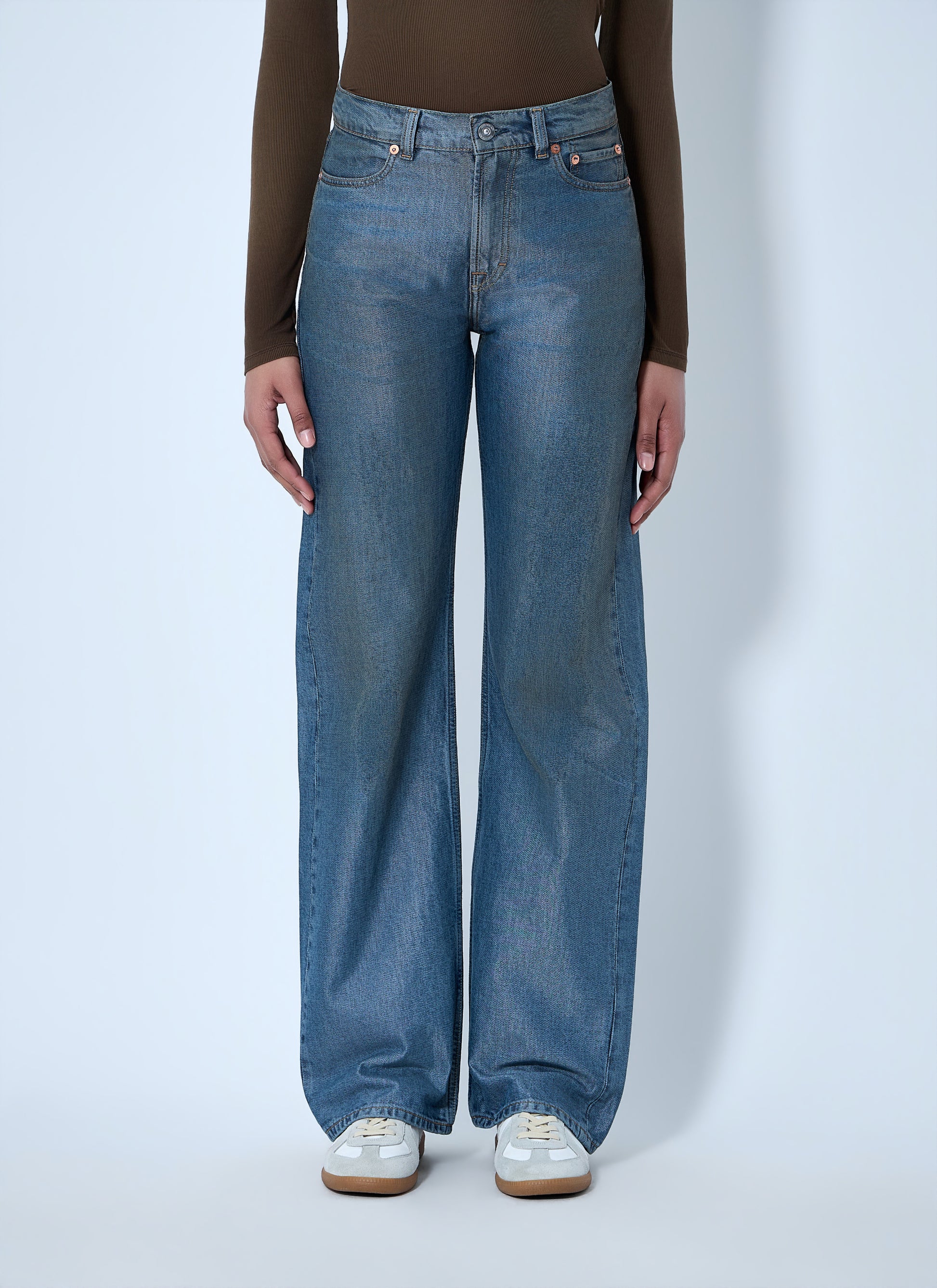 Our Legacy Women Wide-Leg Denim Trousers OUR LEGACY