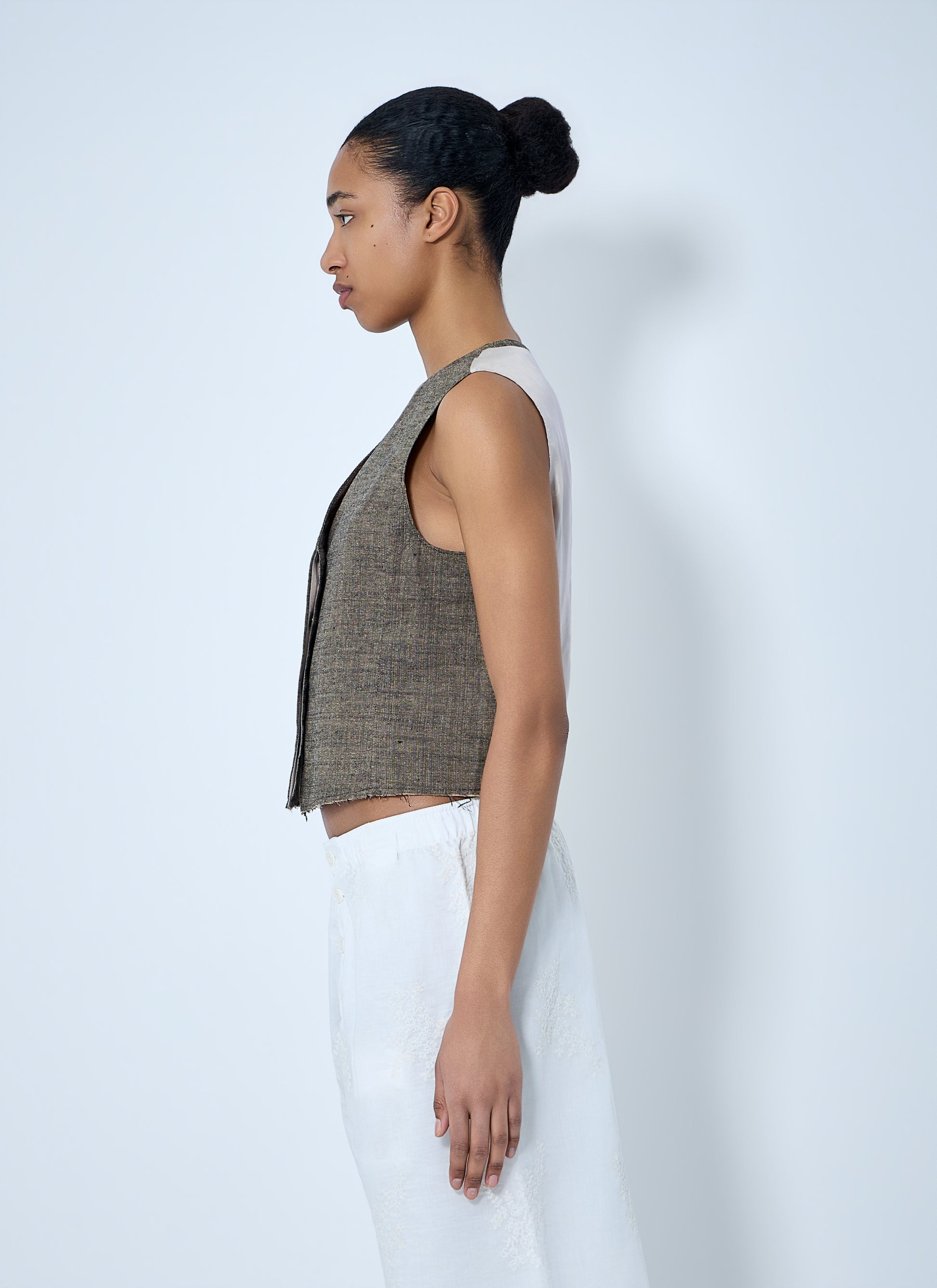 Our Legacy Women V-Neck Sleeveless Waistcoat OUR LEGACY