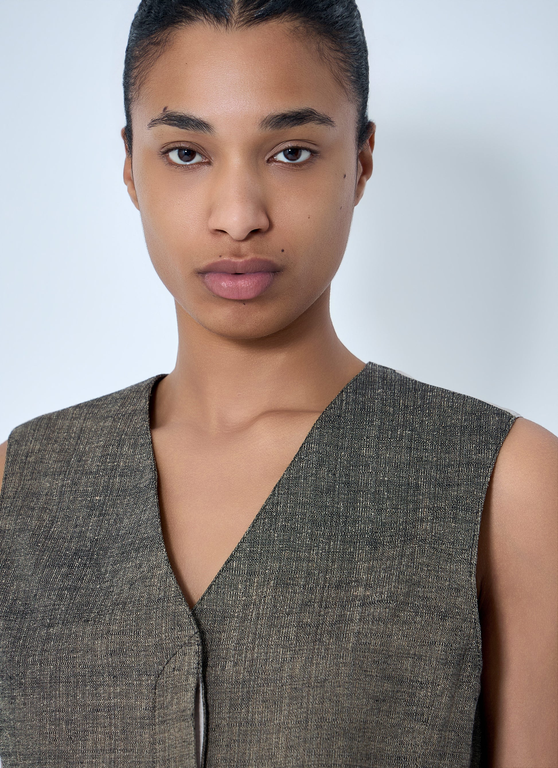 Our Legacy Women V-Neck Sleeveless Waistcoat OUR LEGACY