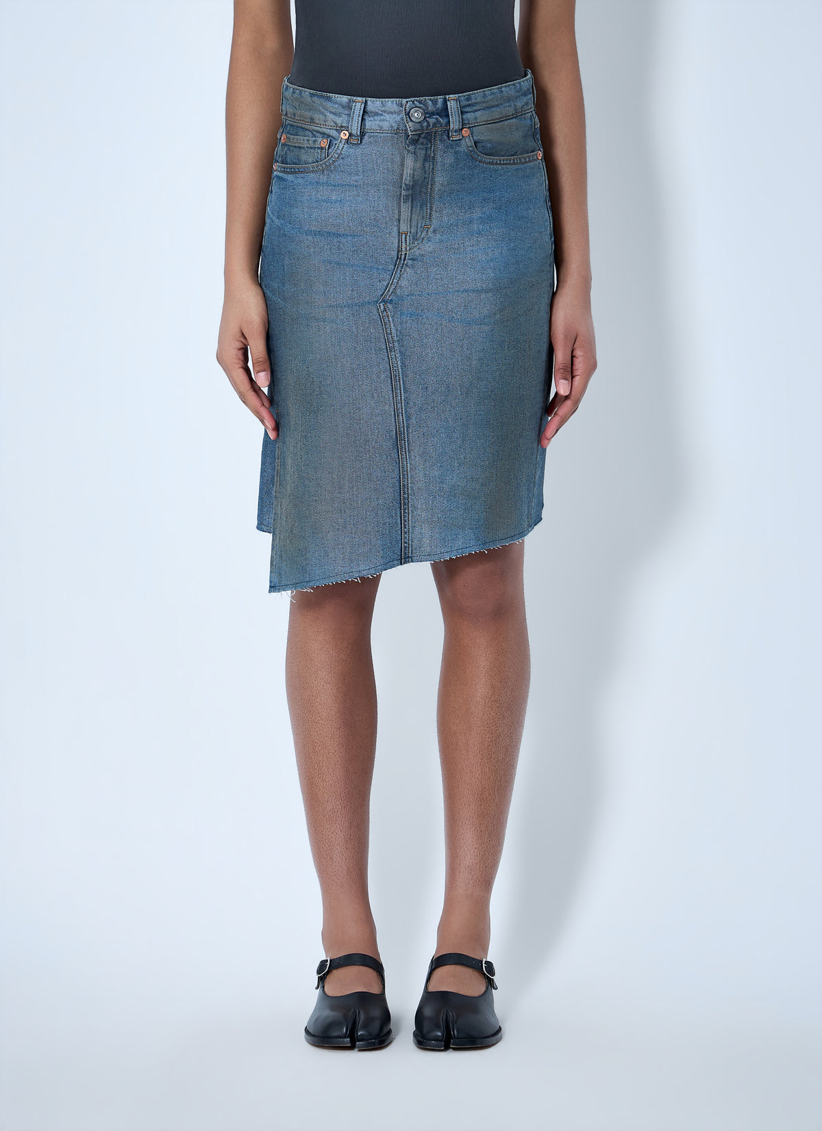 Our Legacy Women Asymmetric Denim Skirt OUR LEGACY
