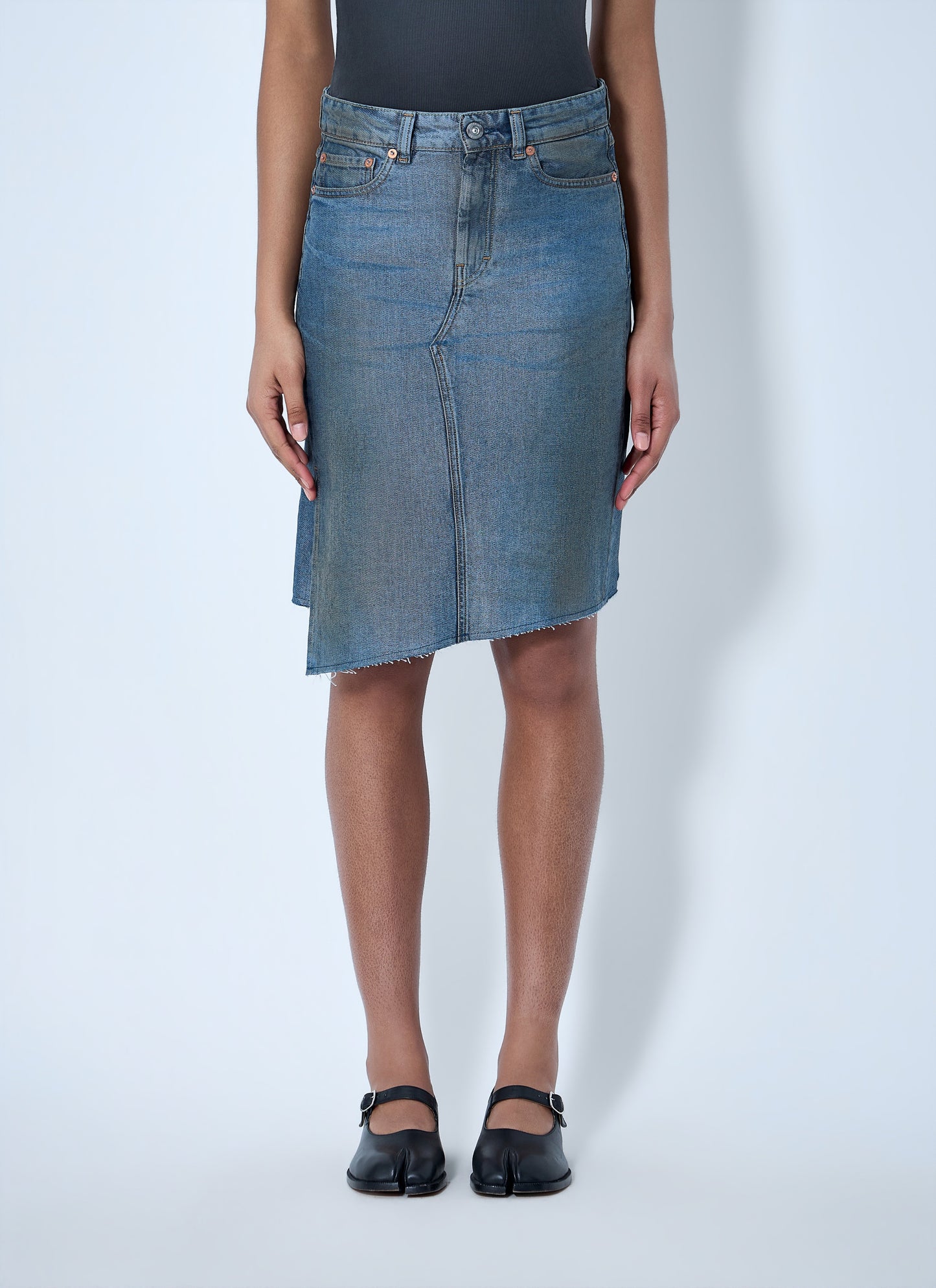 Our Legacy Women Asymmetric Denim Skirt OUR LEGACY