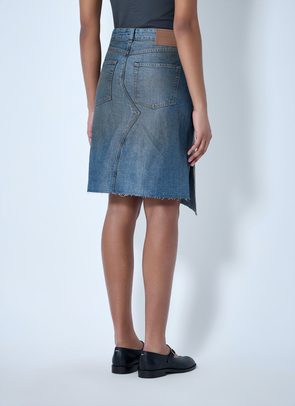 Our Legacy Women Asymmetric Denim Skirt OUR LEGACY