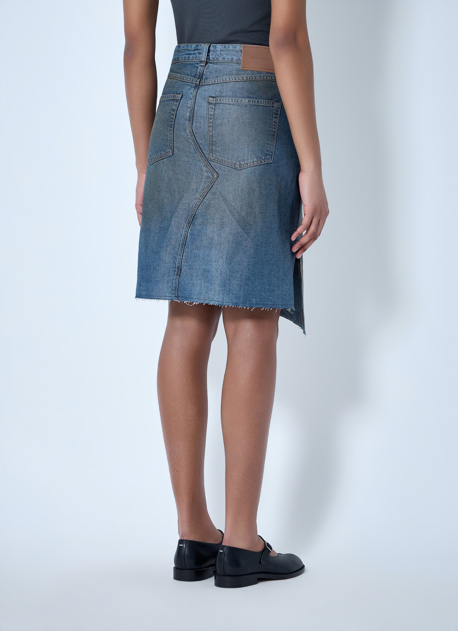 Our Legacy Women Asymmetric Denim Skirt OUR LEGACY