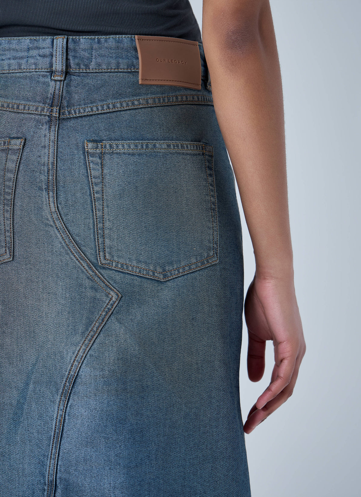 Our Legacy Women Asymmetric Denim Skirt OUR LEGACY