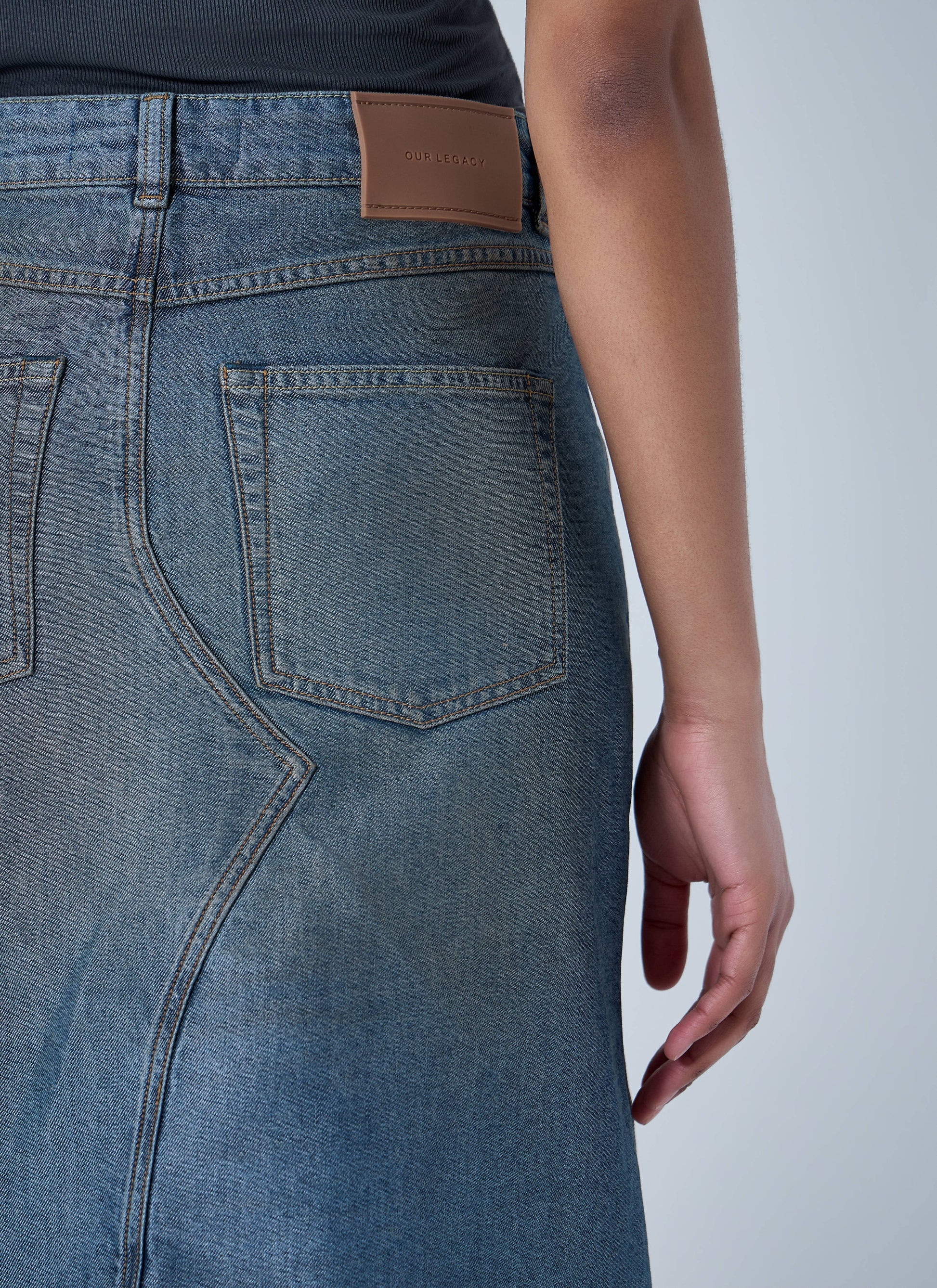 Our Legacy Women Asymmetric Denim Skirt OUR LEGACY