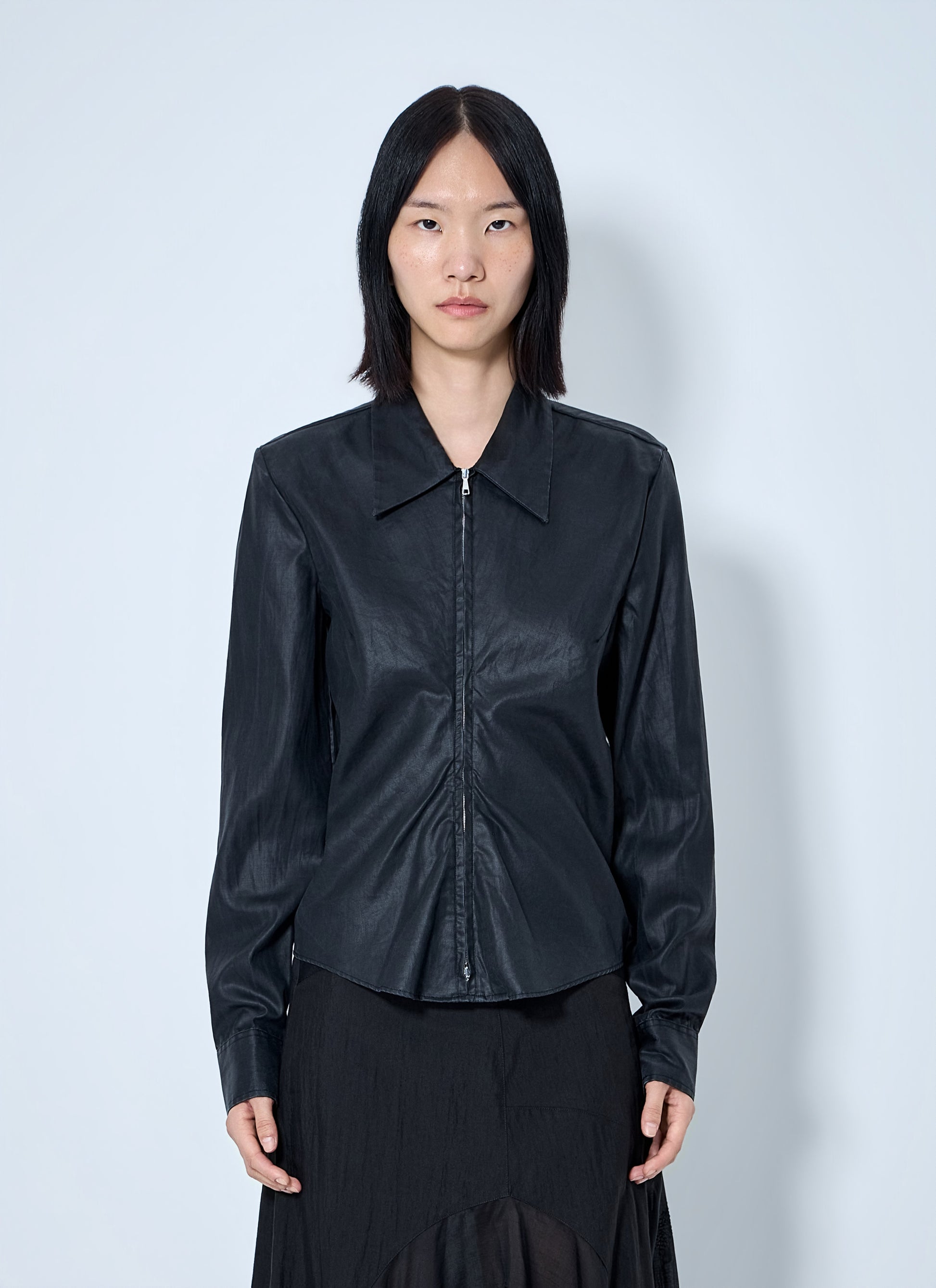 Our Legacy Women Slim Zip Shirt OUR LEGACY