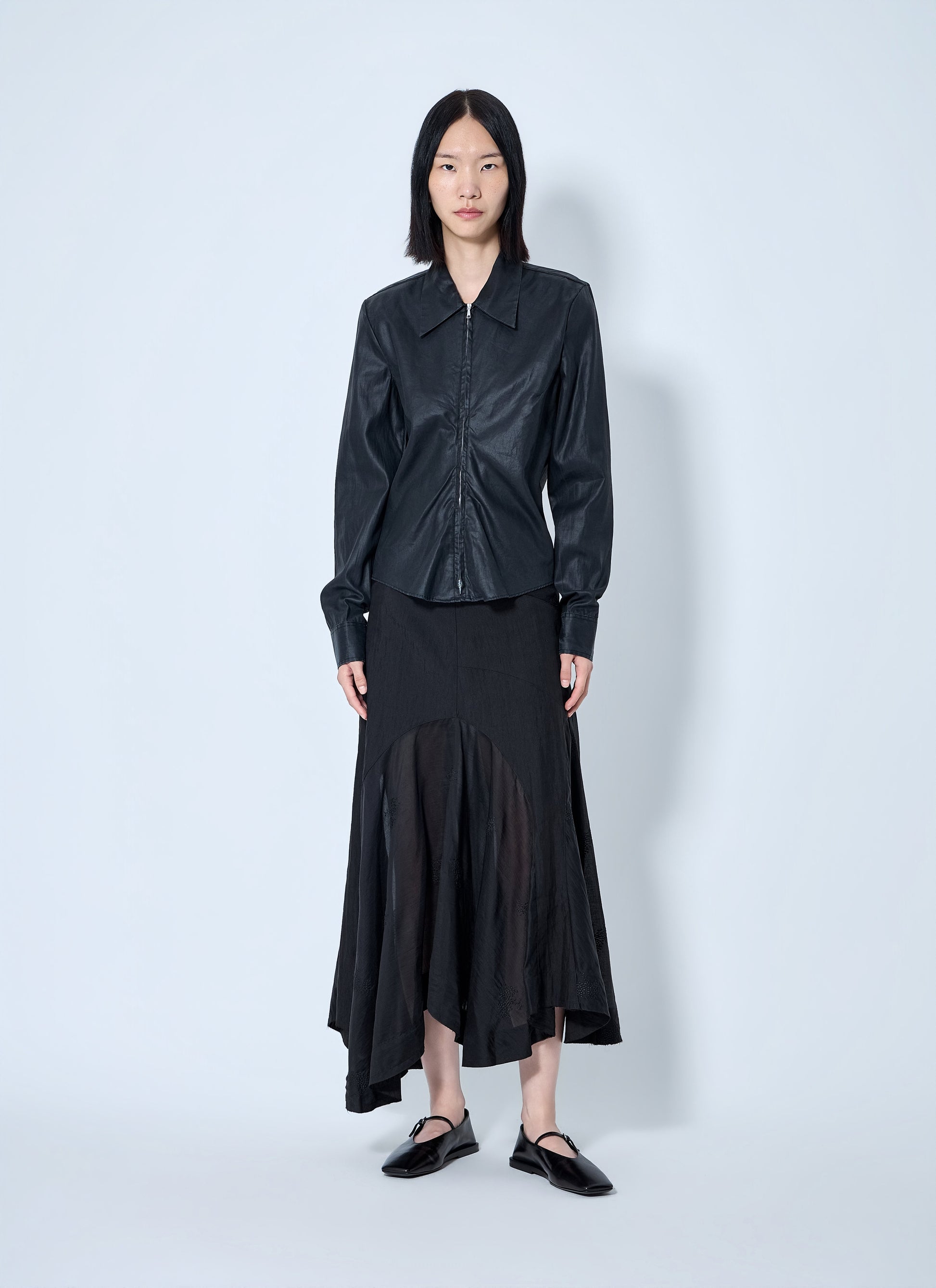Our Legacy Women Slim Zip Shirt OUR LEGACY