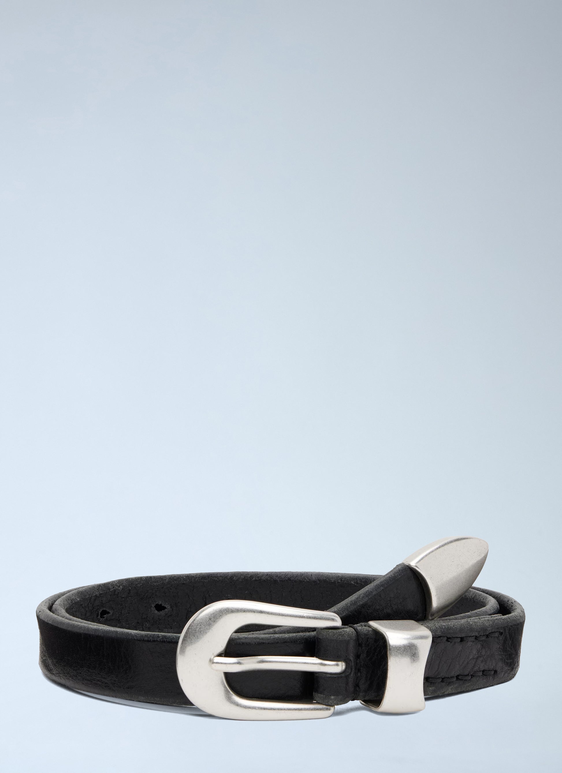Our Legacy Men Curved Buckle Belt OUR LEGACY